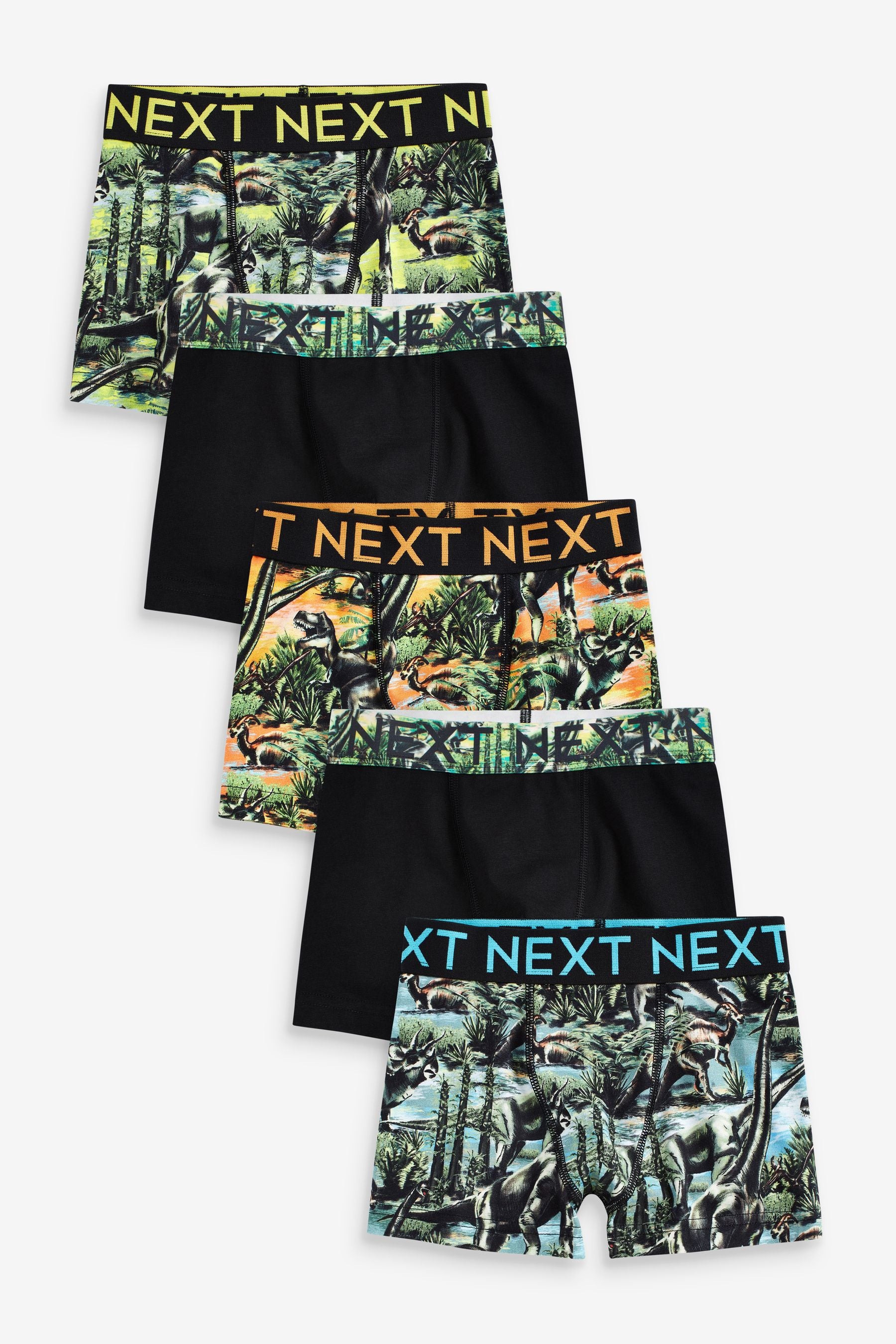 Dino Print Trunks 5 Pack (2-16yrs)