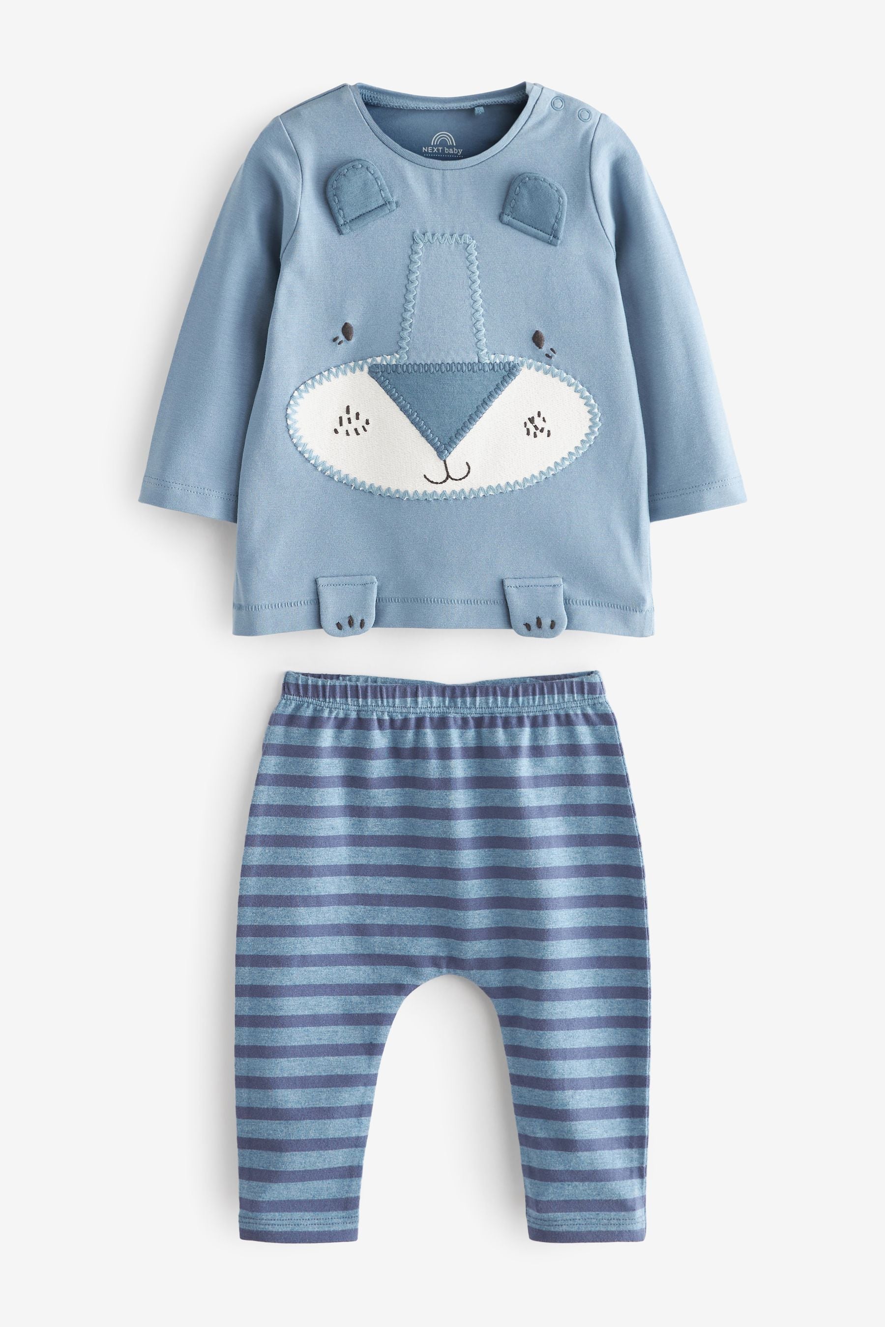 Blue Lion Baby T-Shirt And Leggings 2 Piece Set