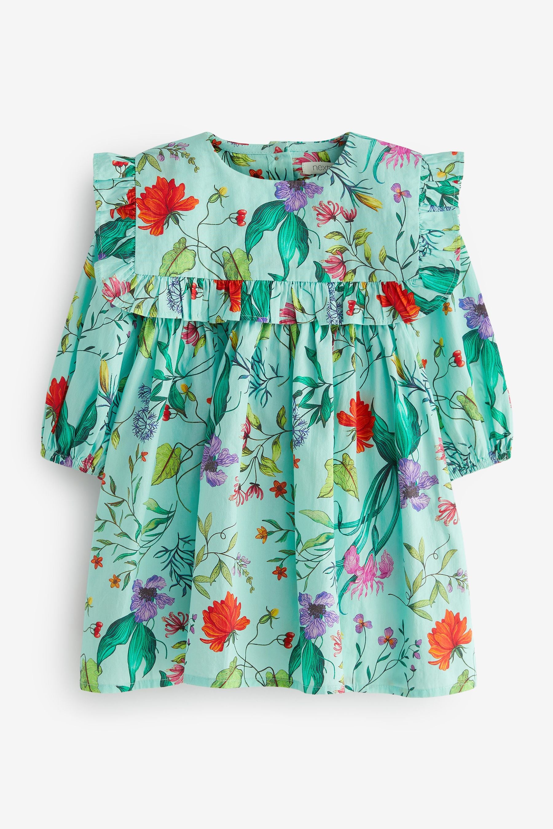 Mint Green Printed Collar Dress (3mths-8yrs)