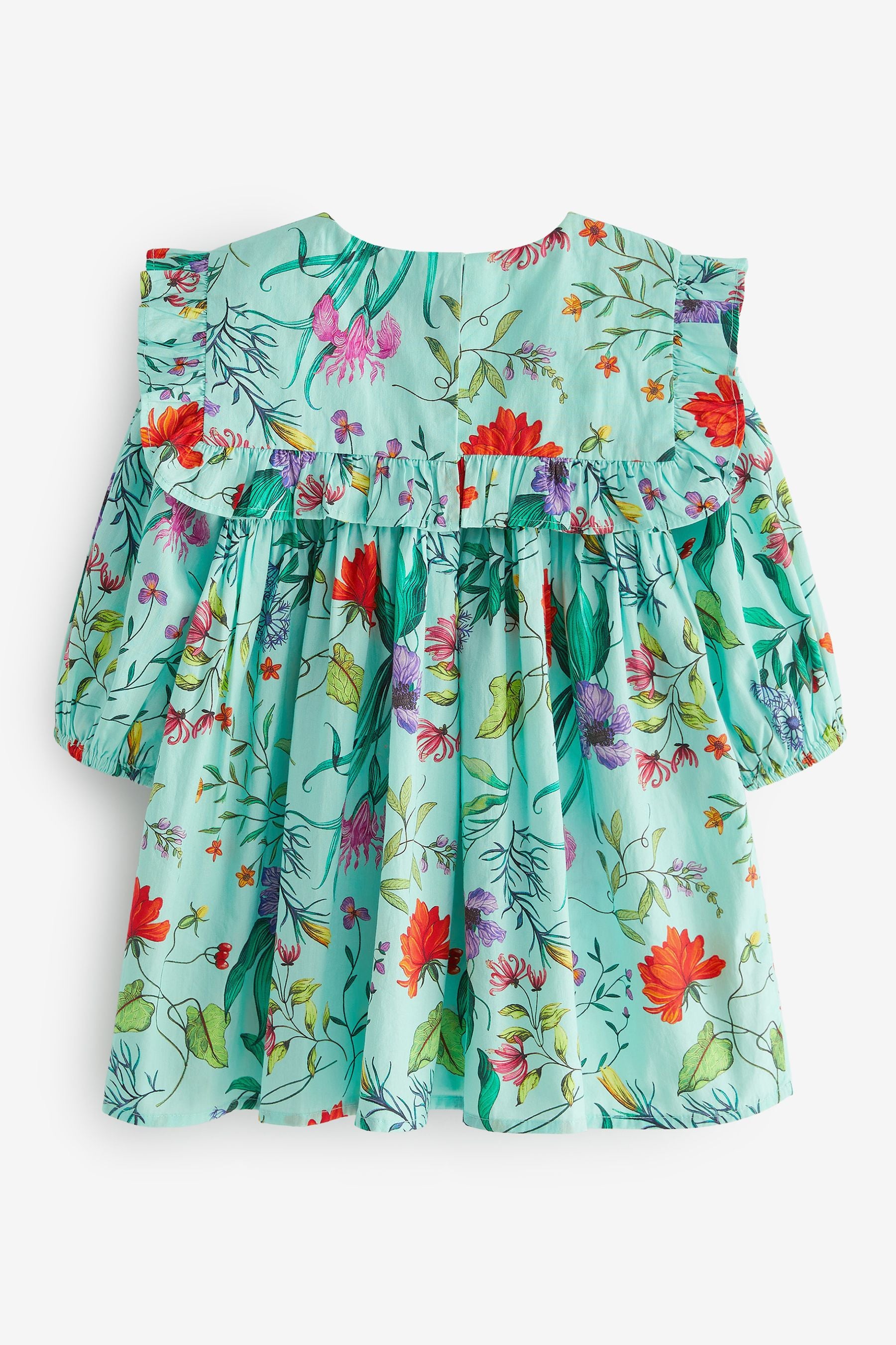 Mint Green Printed Collar Dress (3mths-8yrs)