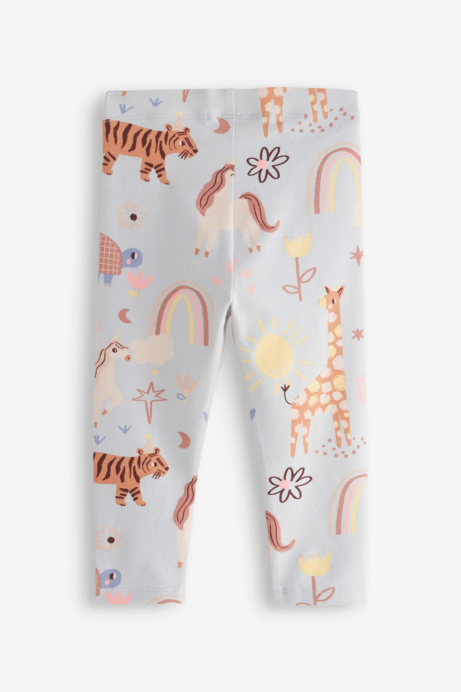 Pale Blue Unicorn Leggings (3mths-7yrs)