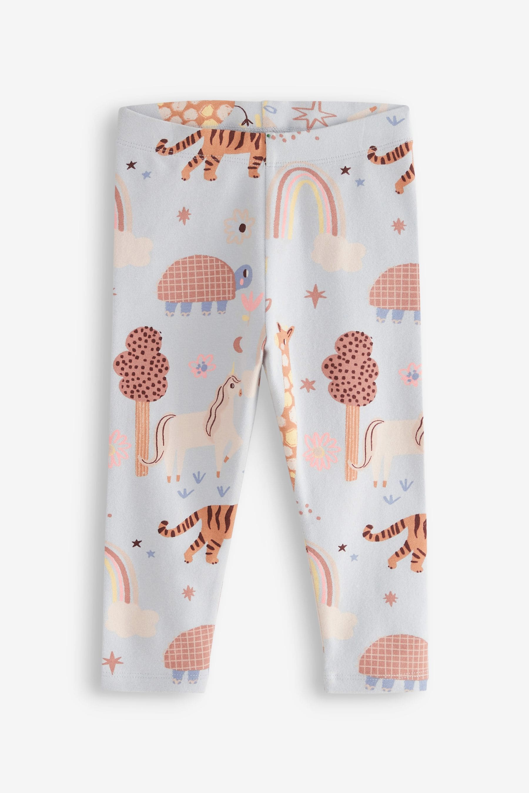 Pale Blue Unicorn Leggings (3mths-7yrs)