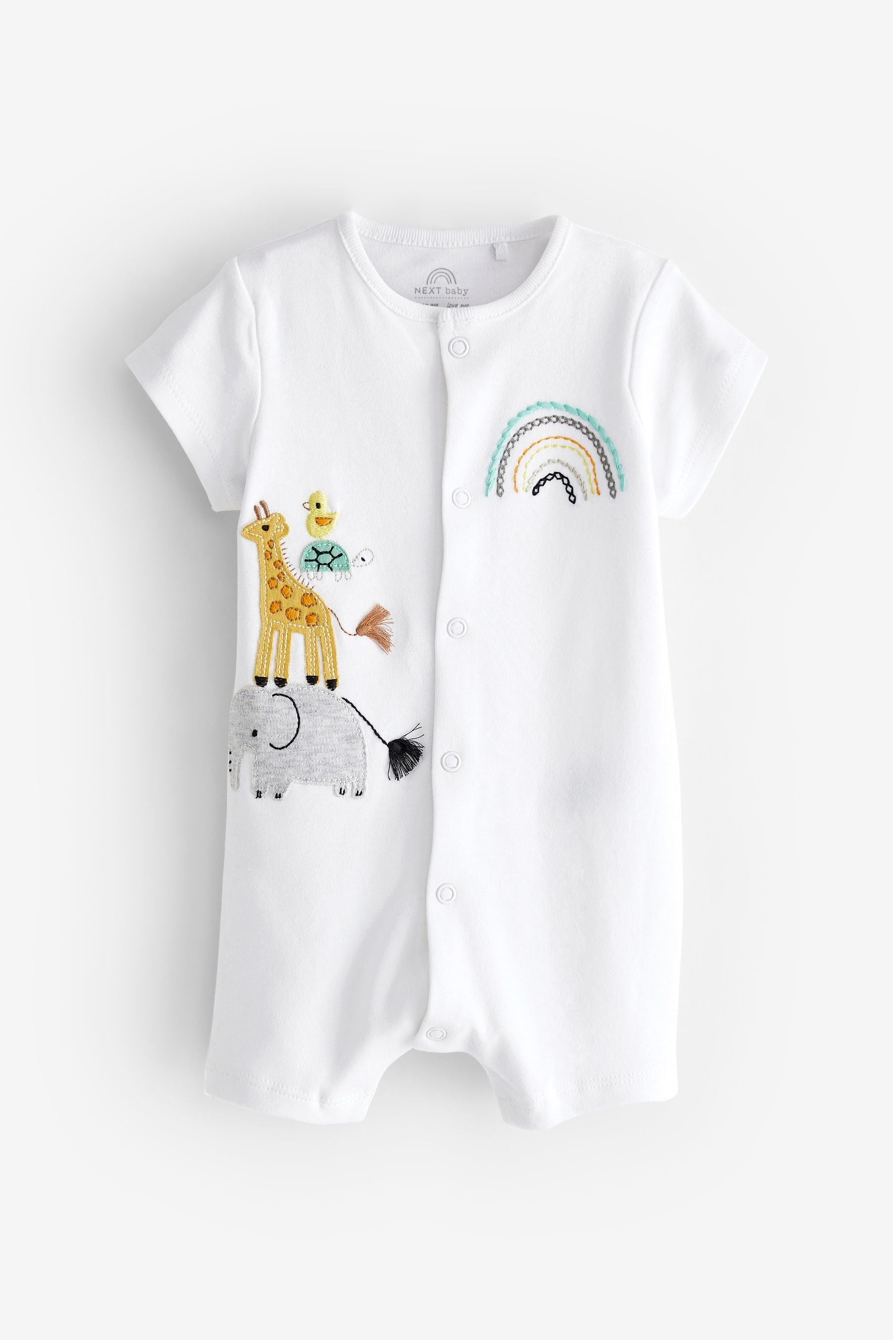 Multi Animal Baby Romper 3 Pack (0mths-3yrs)