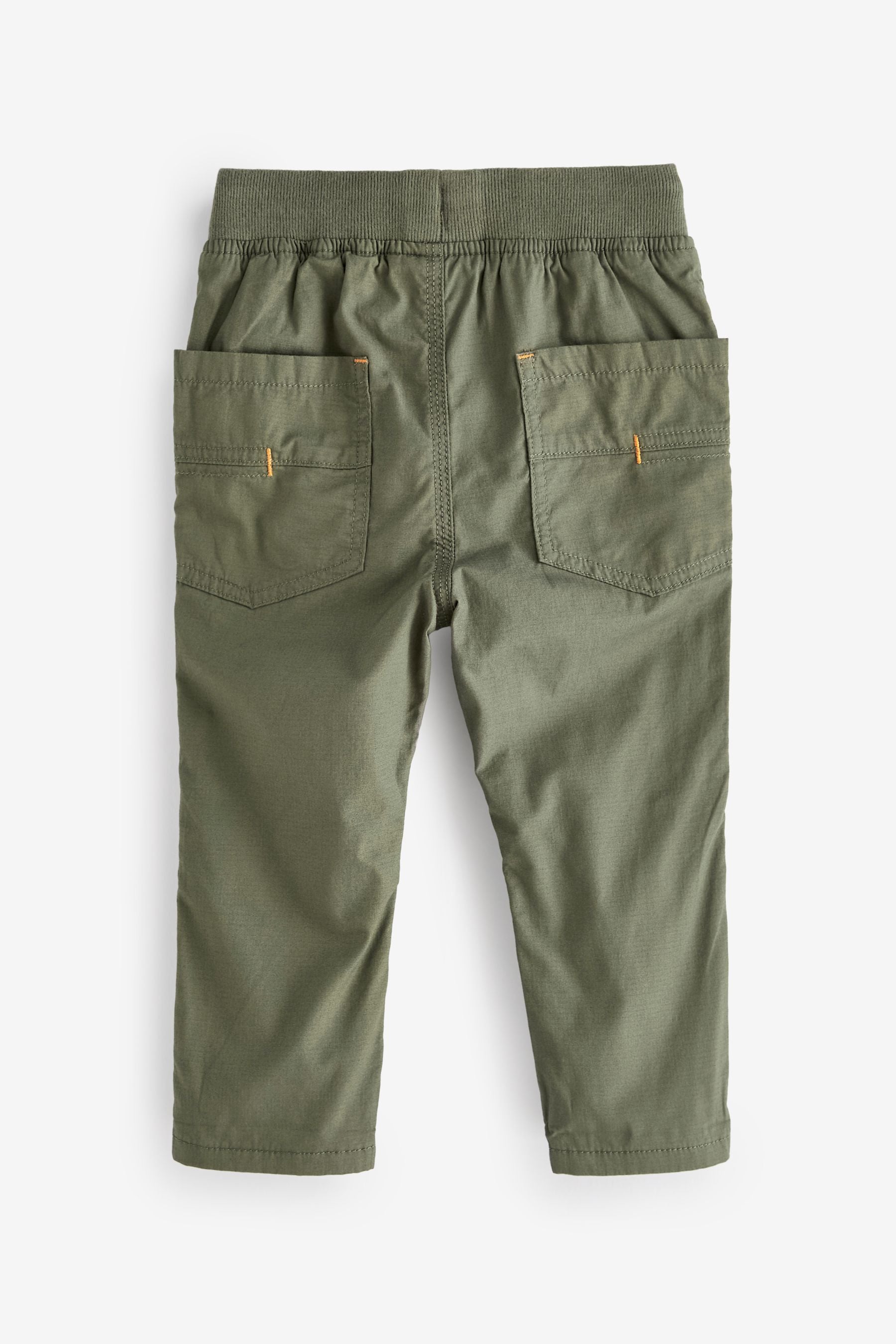 Khaki Green Lined Pull-On Trousers (3mths-7yrs)