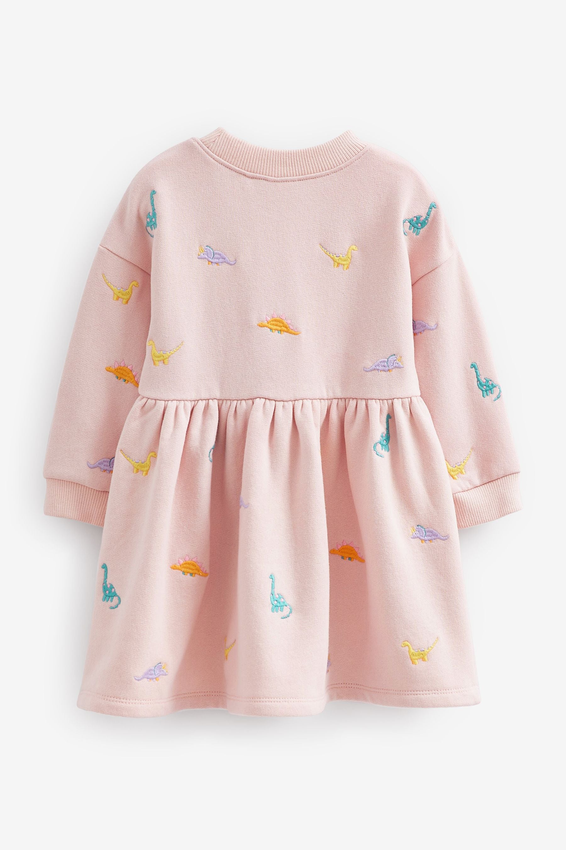 Pink Embroidered Sweat Dress (3mths-7yrs)