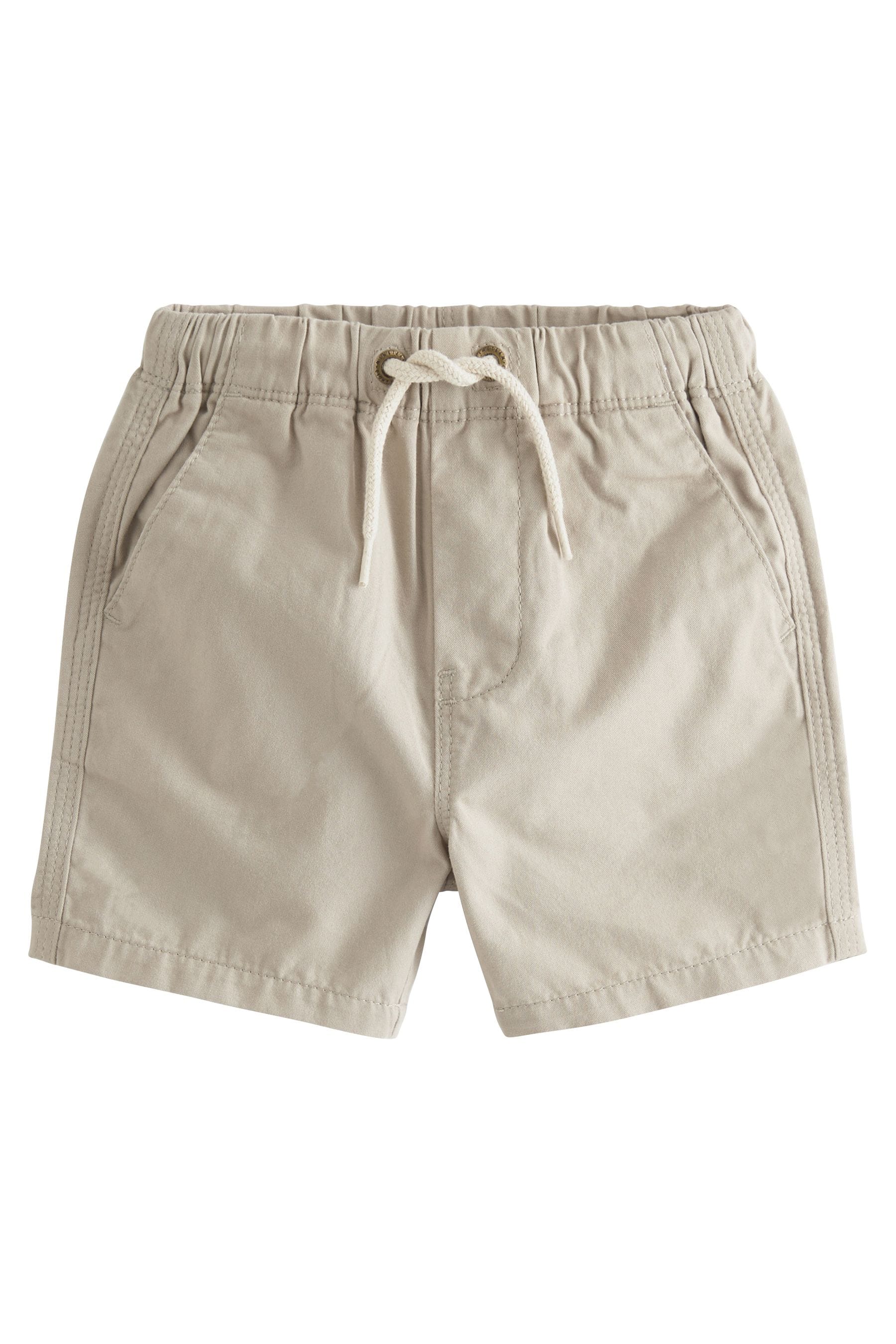 Navy Blue/Stone Cream Pull-On Shorts 2 Pack (3mths-7yrs)