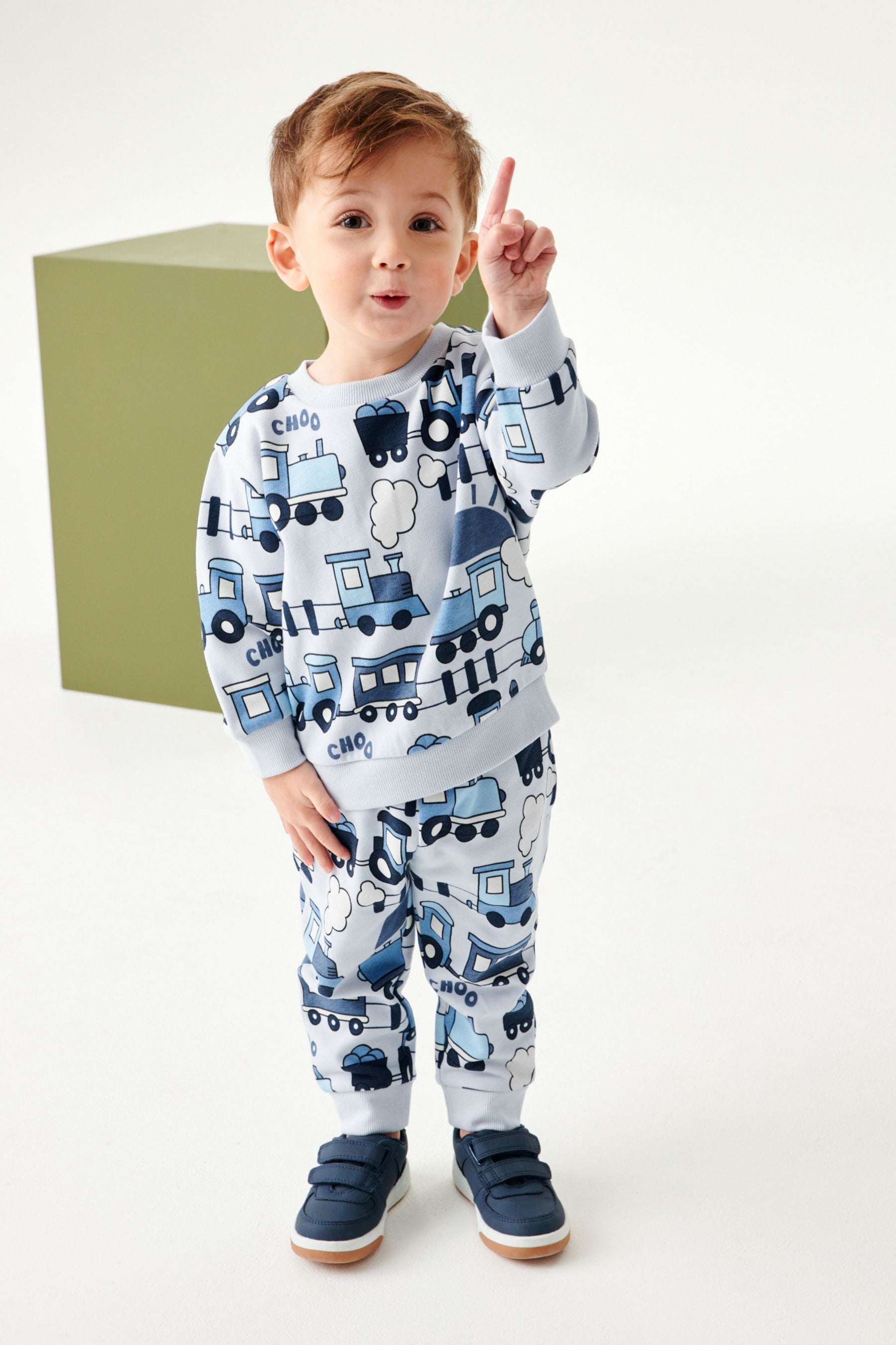 Blue Train All-Over Printed Character Sweatshirt (3mths-7yrs)