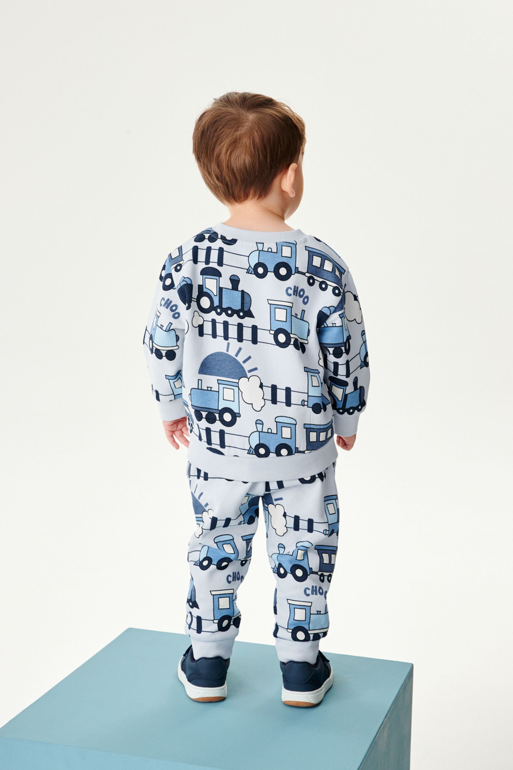 Blue Train All-Over Printed Character Sweatshirt (3mths-7yrs)