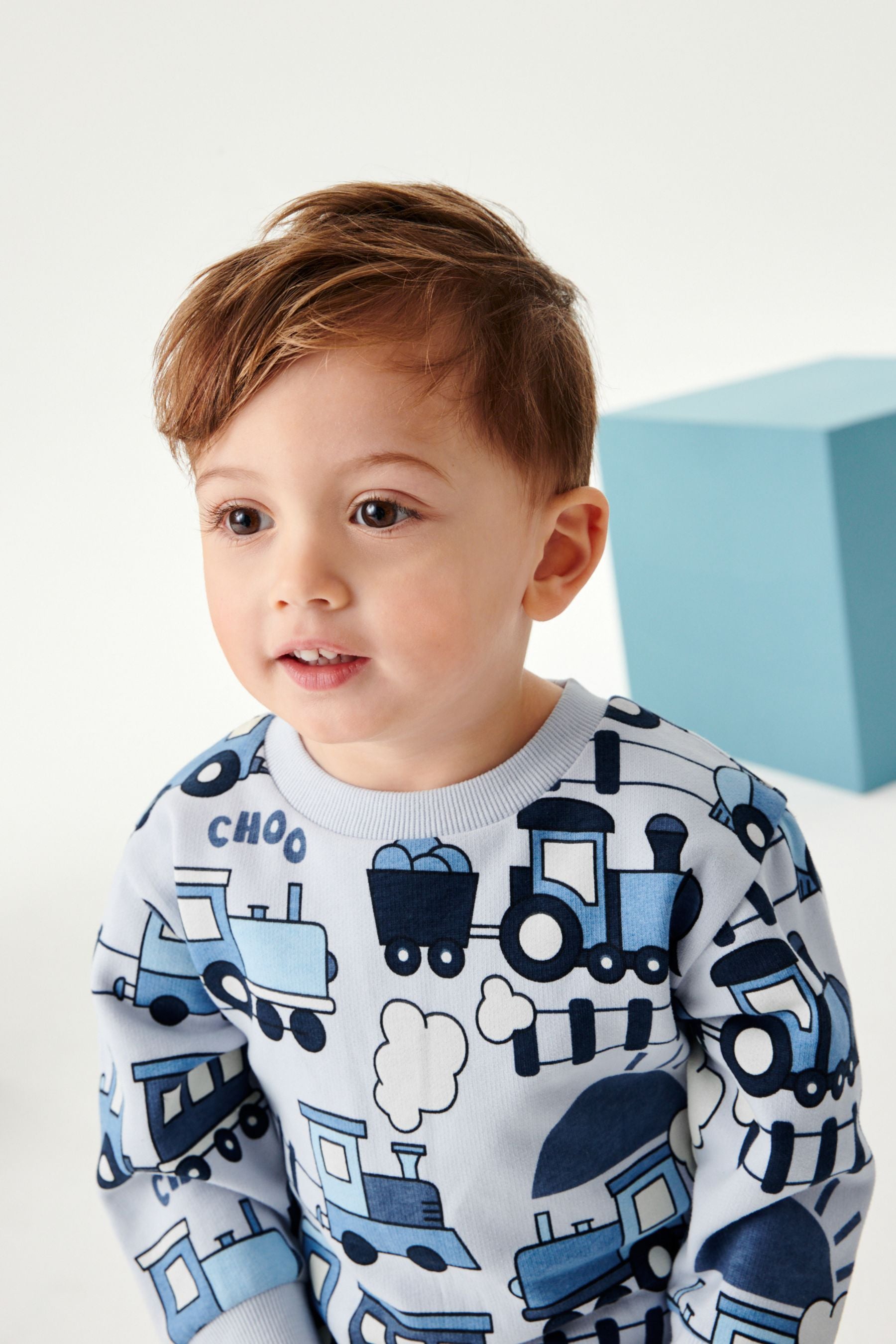 Blue Train All-Over Printed Character Sweatshirt (3mths-7yrs)