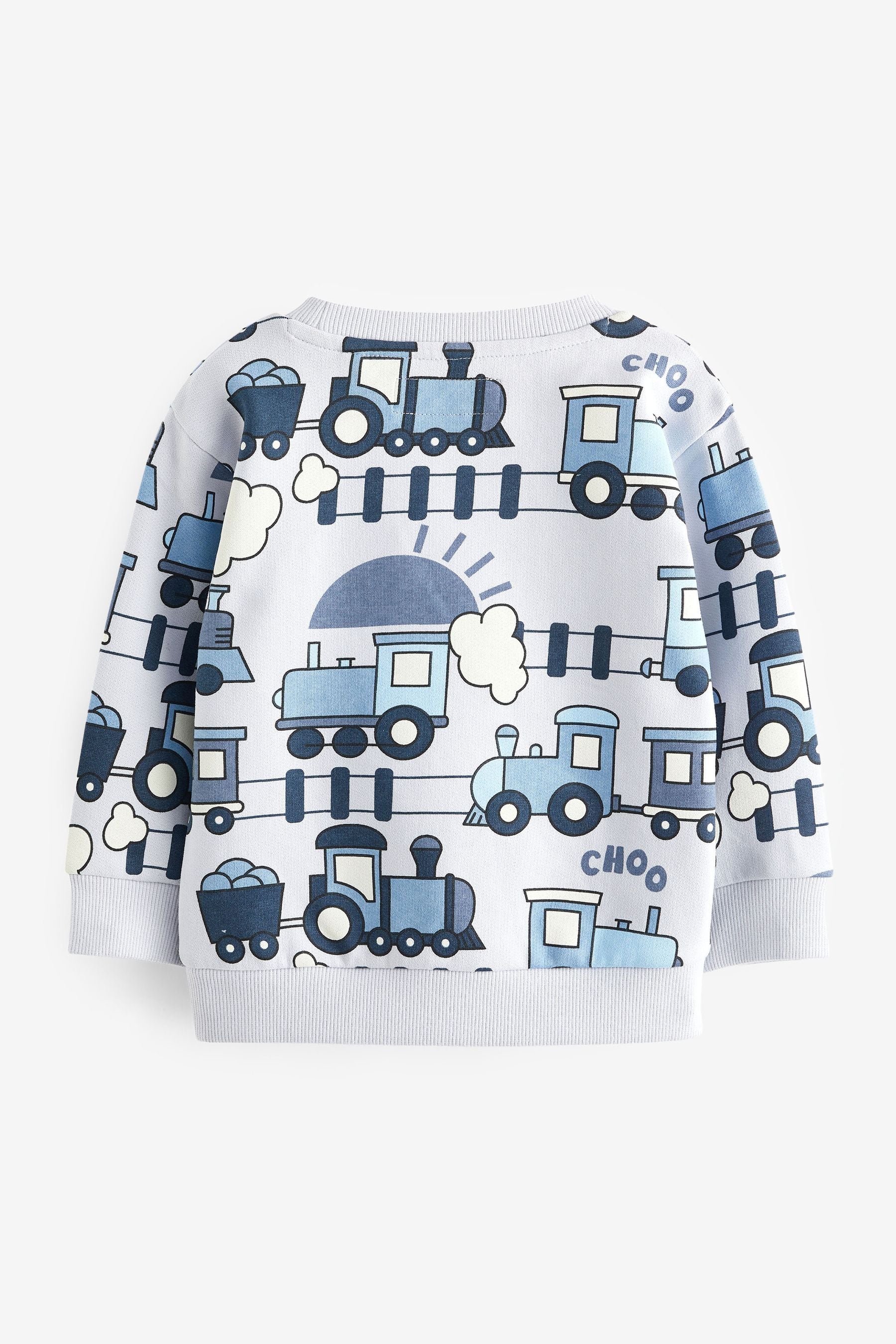 Blue Train All-Over Printed Character Sweatshirt (3mths-7yrs)