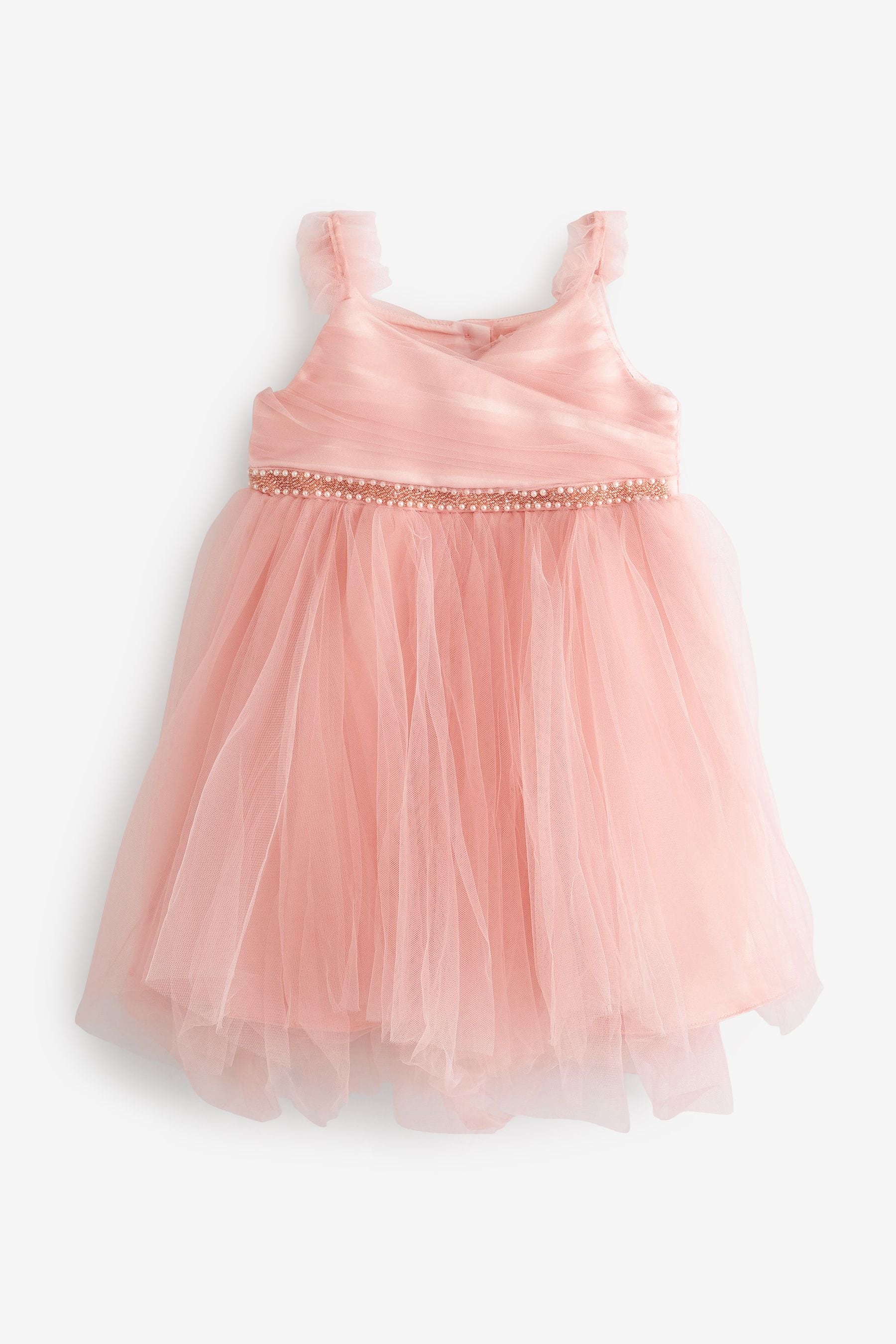 Pink Embellished Tulle Bridesmaid Dress (3mths-8yrs)