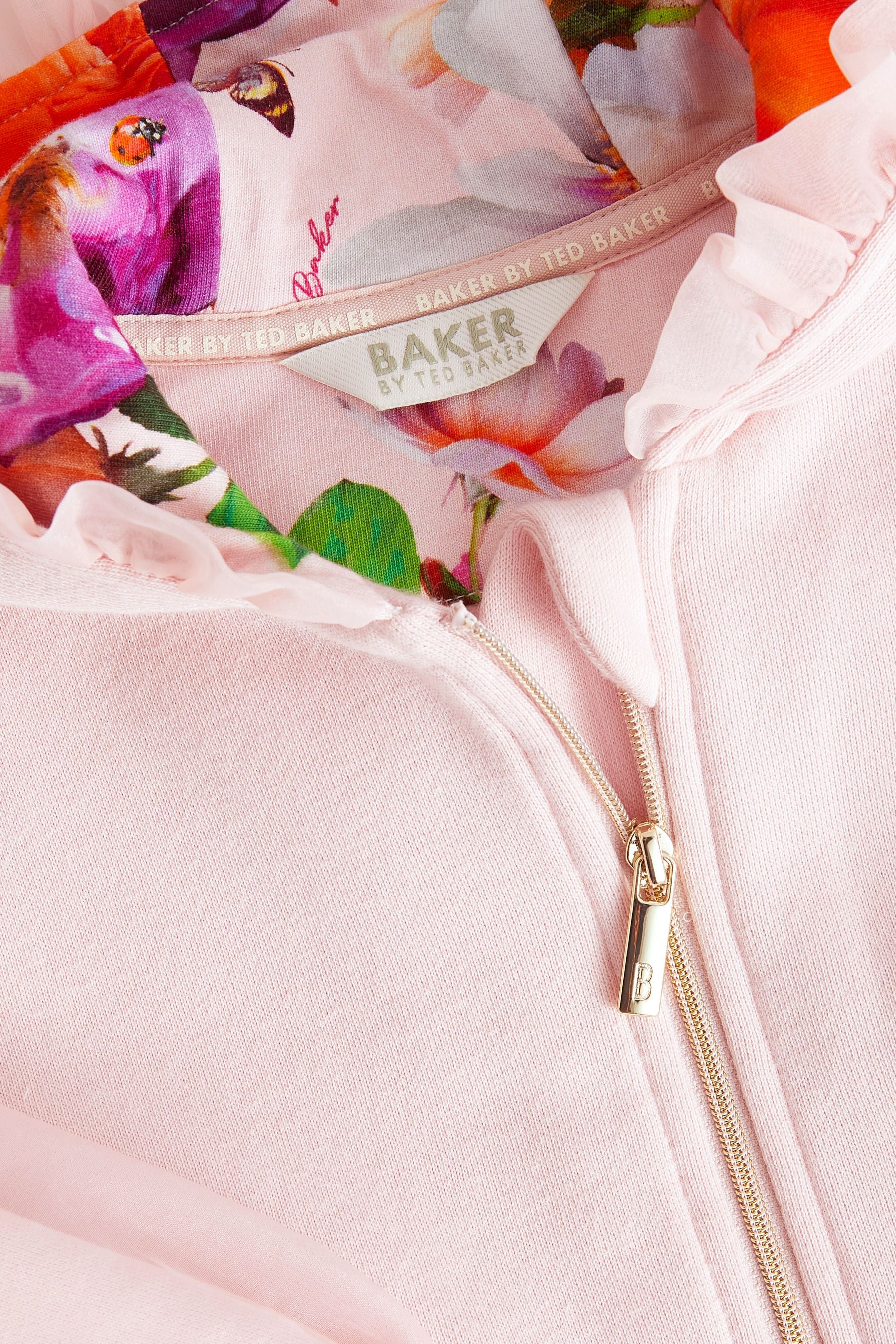 Pink Baker by Ted Baker Pink Zip Through Hoodie