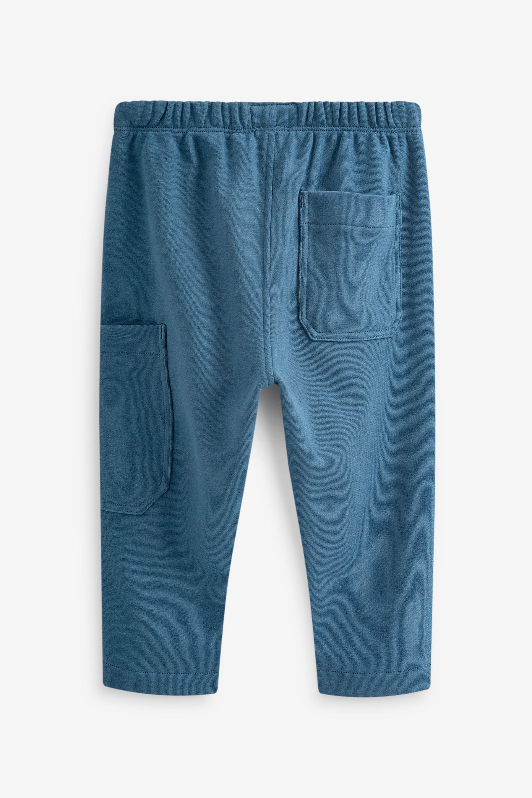 Blue Jersey Side Pocket Joggers (3mths-7yrs)