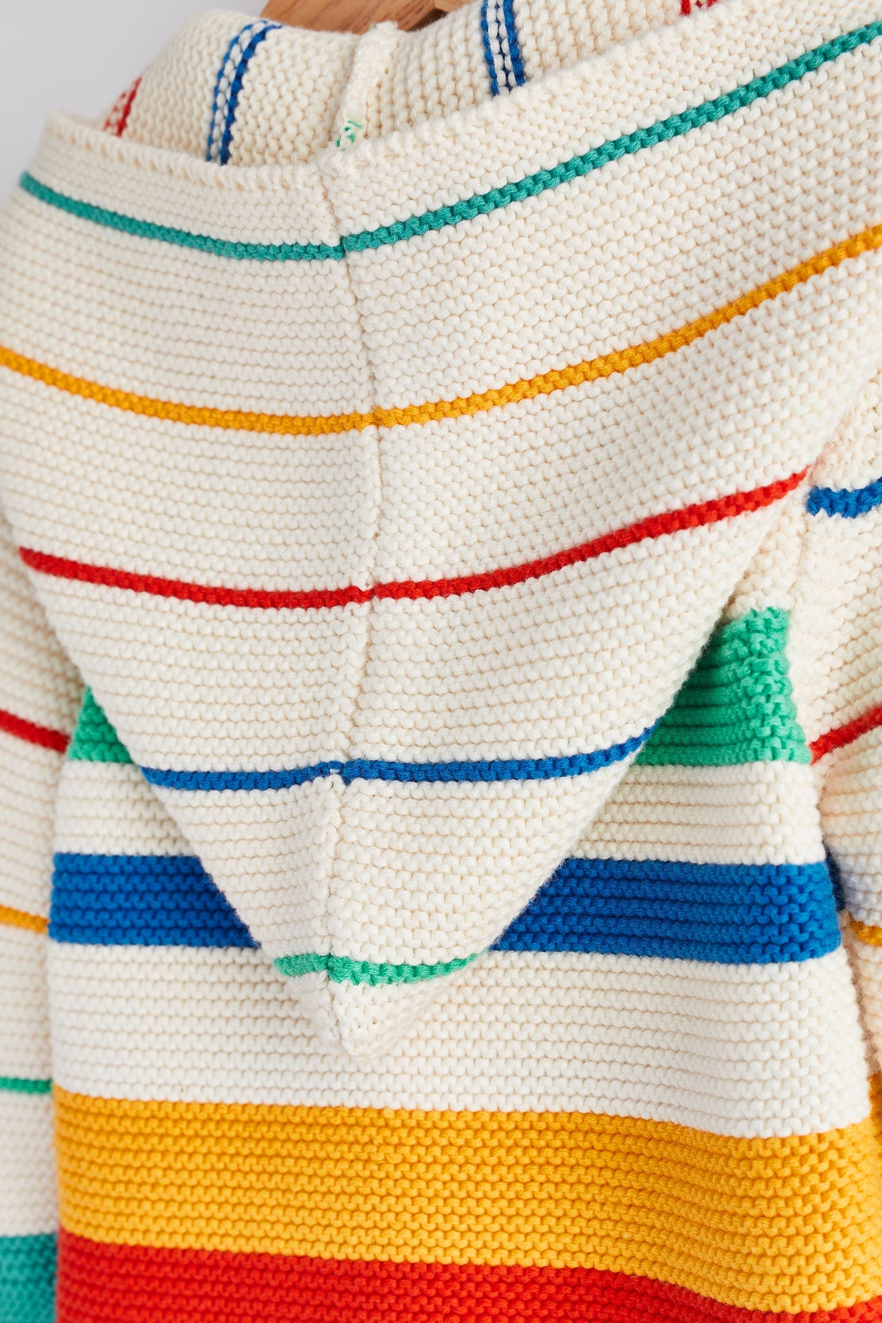 Multi Stripe Character Hooded Cardigan