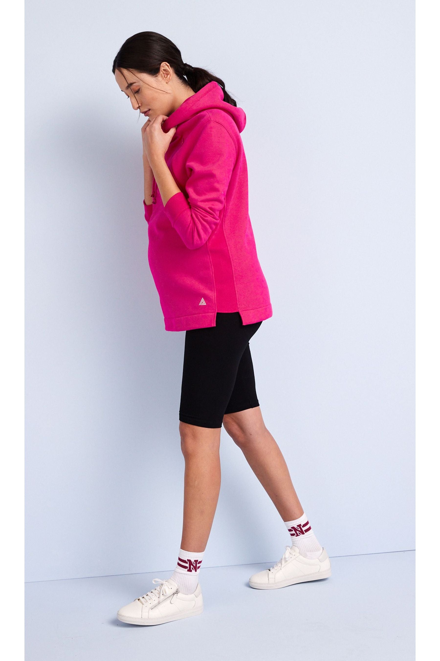 Fushsia Pink Maternity Nursing Hoodie