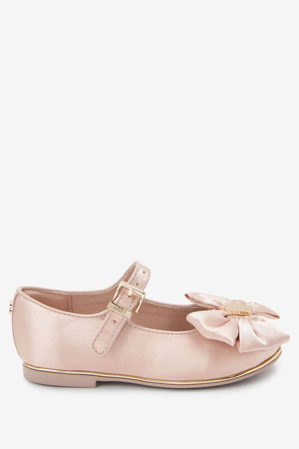 Pink Baker by Ted Baker Satin Bow Mary Jane Shoes