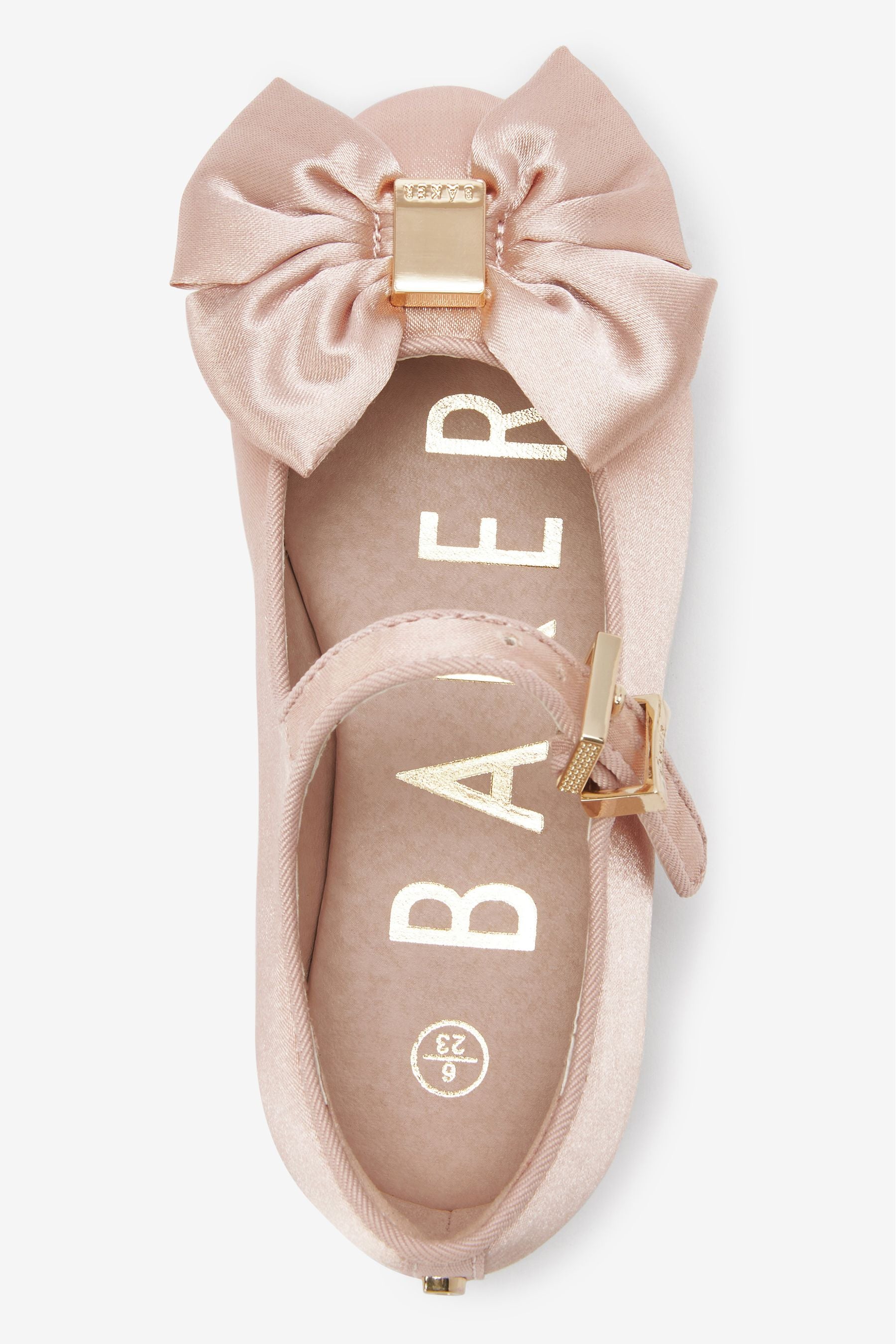 Pink Baker by Ted Baker Satin Bow Mary Jane Shoes