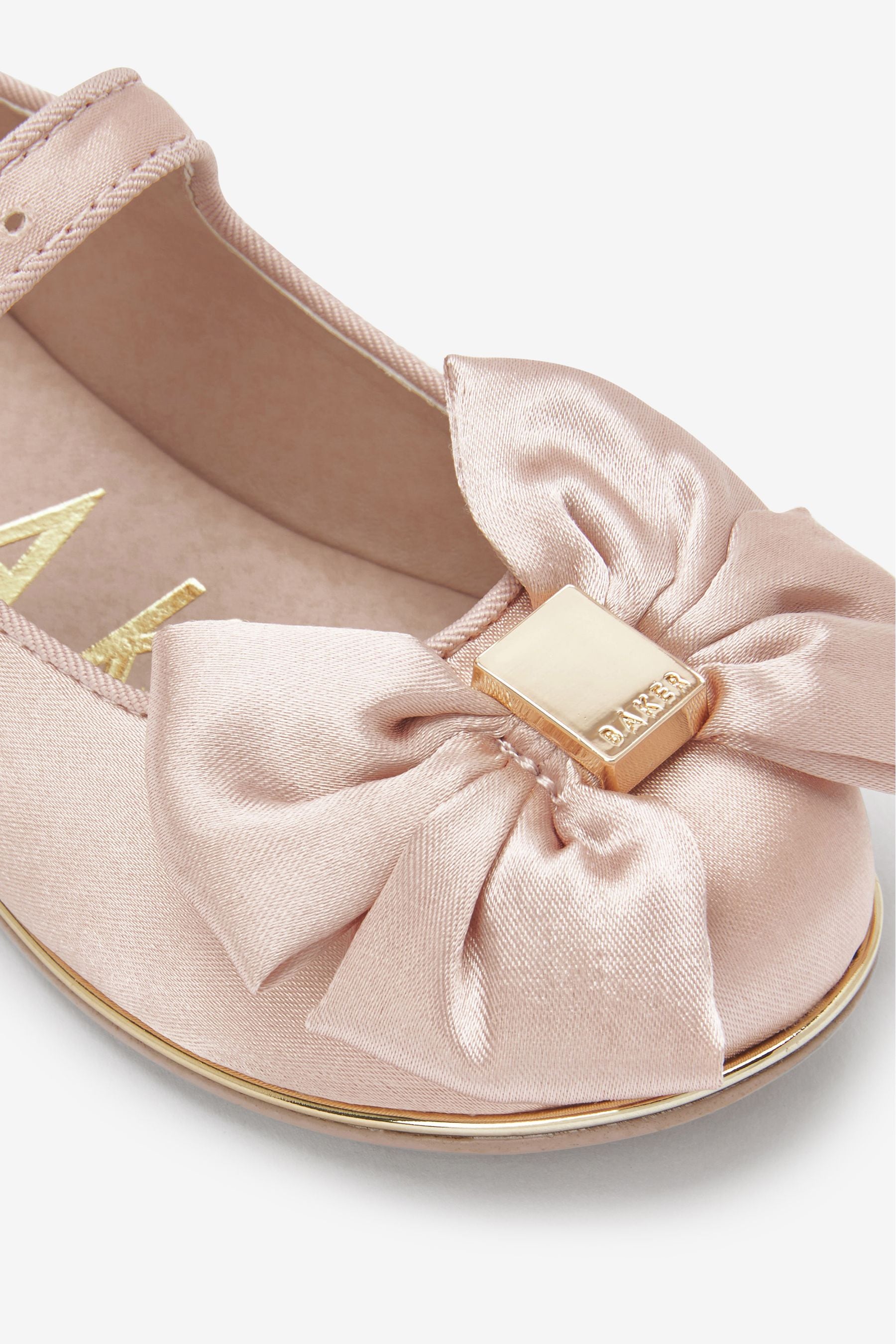 Pink Baker by Ted Baker Satin Bow Mary Jane Shoes