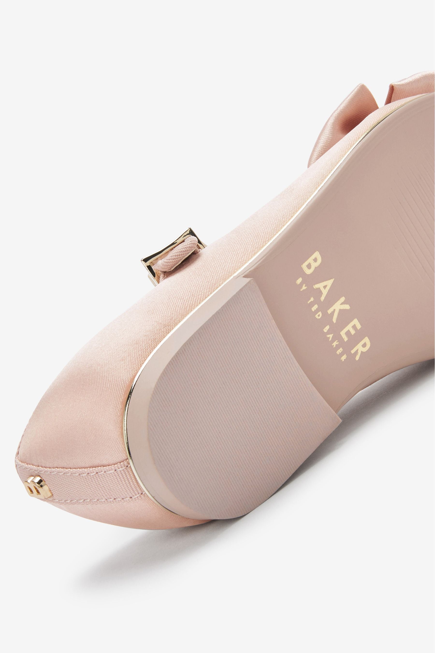 Pink Baker by Ted Baker Satin Bow Mary Jane Shoes