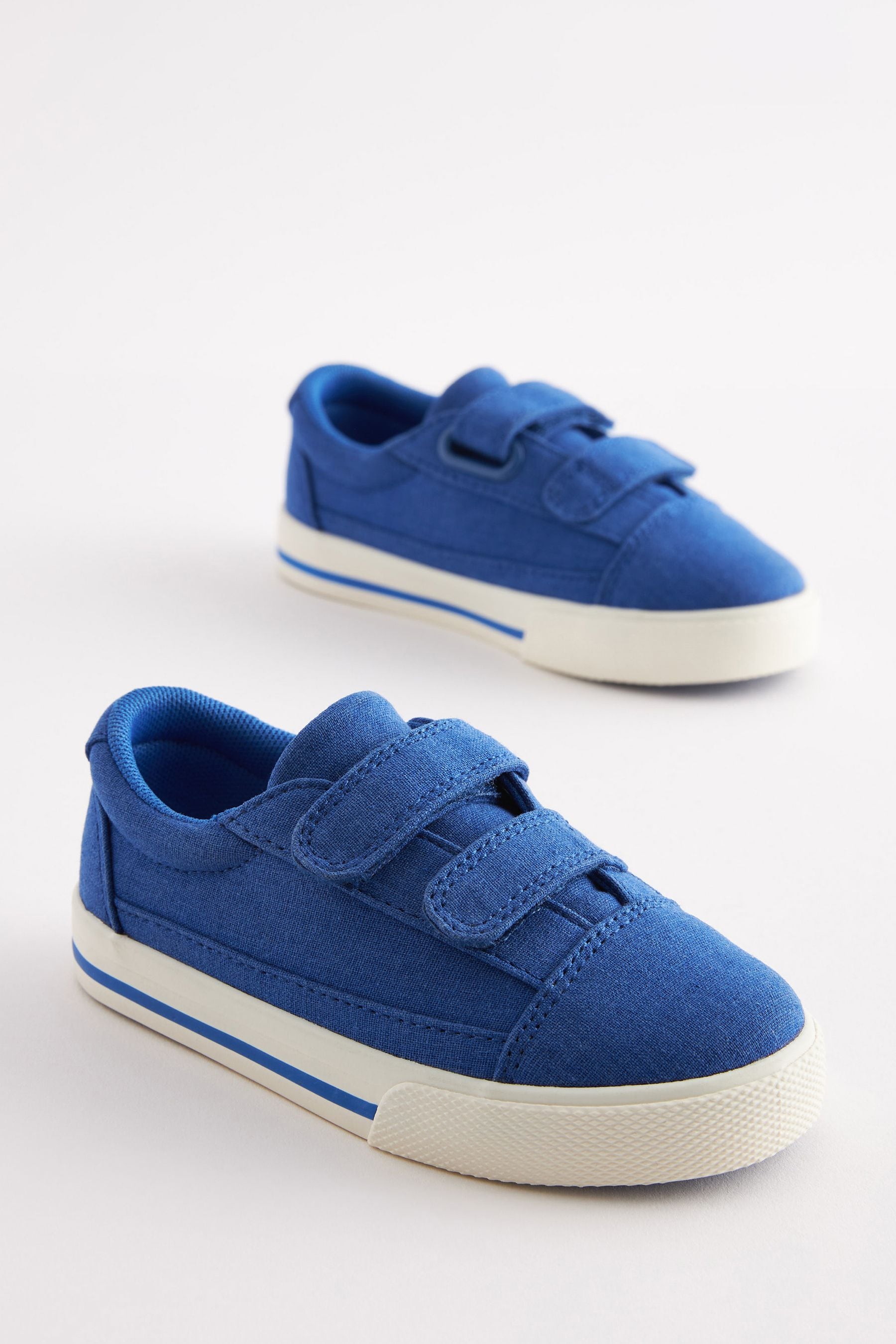 Cobalt Blue Strap Touch Fastening Shoes