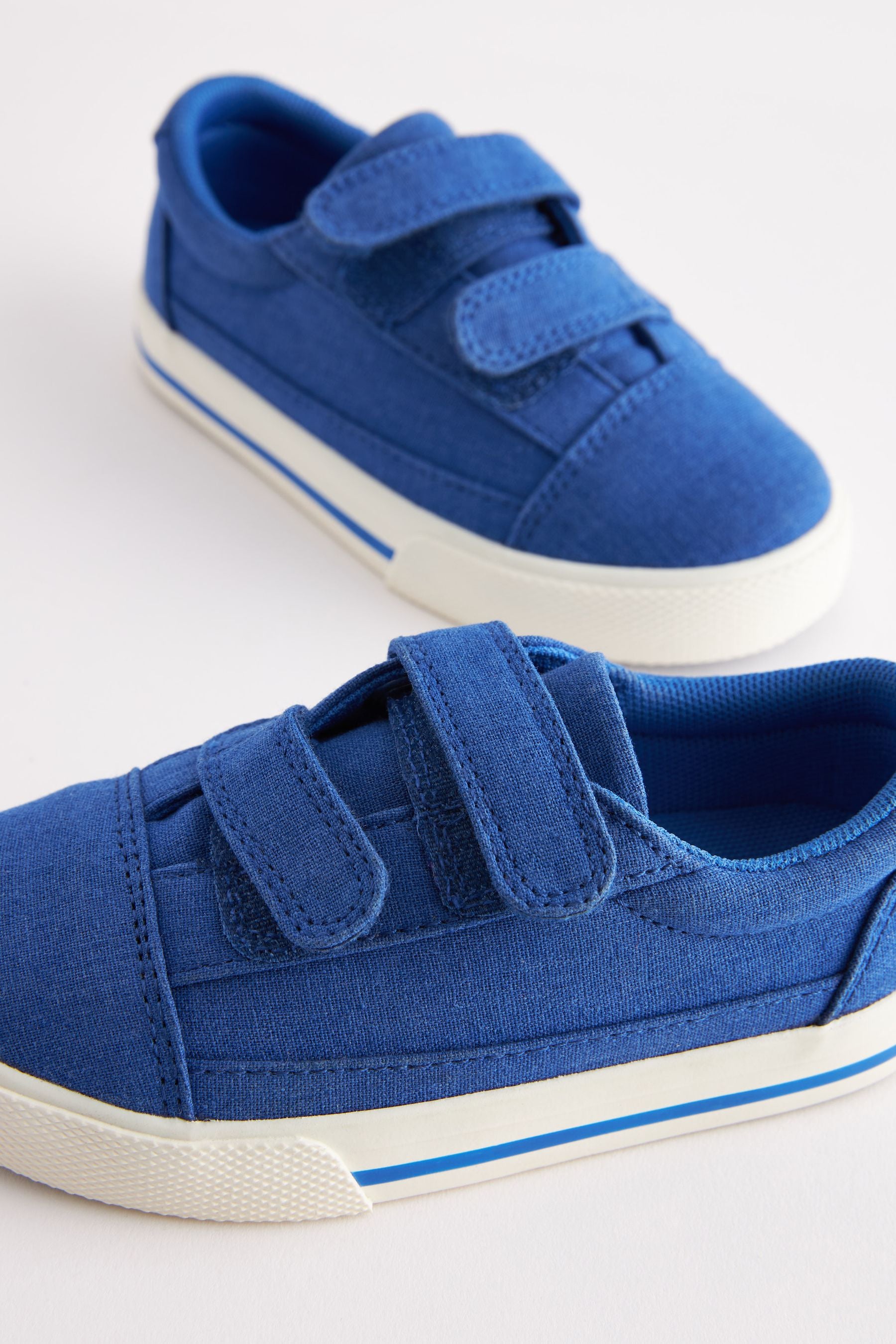 Cobalt Blue Strap Touch Fastening Shoes