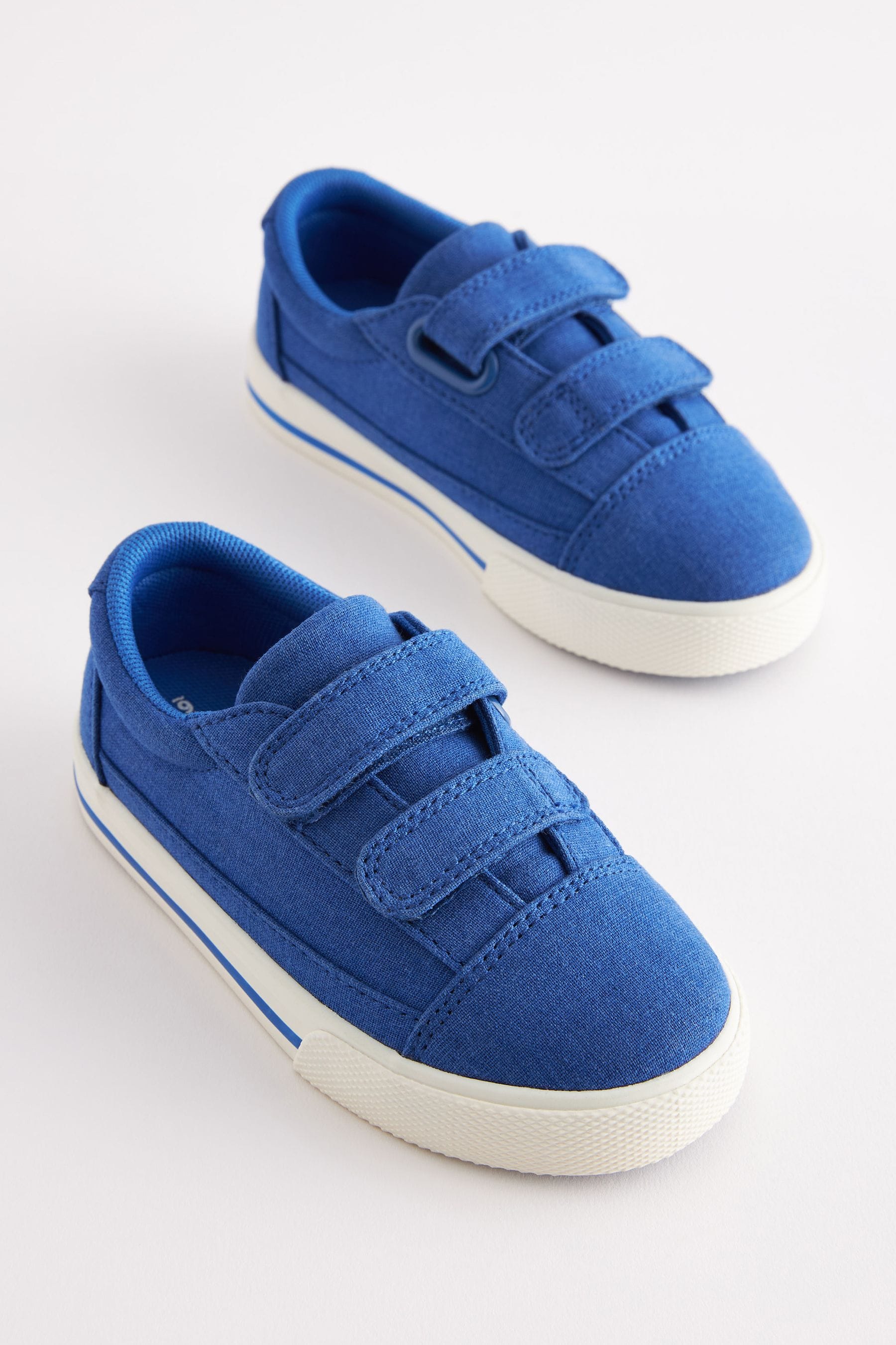 Cobalt Blue Strap Touch Fastening Shoes