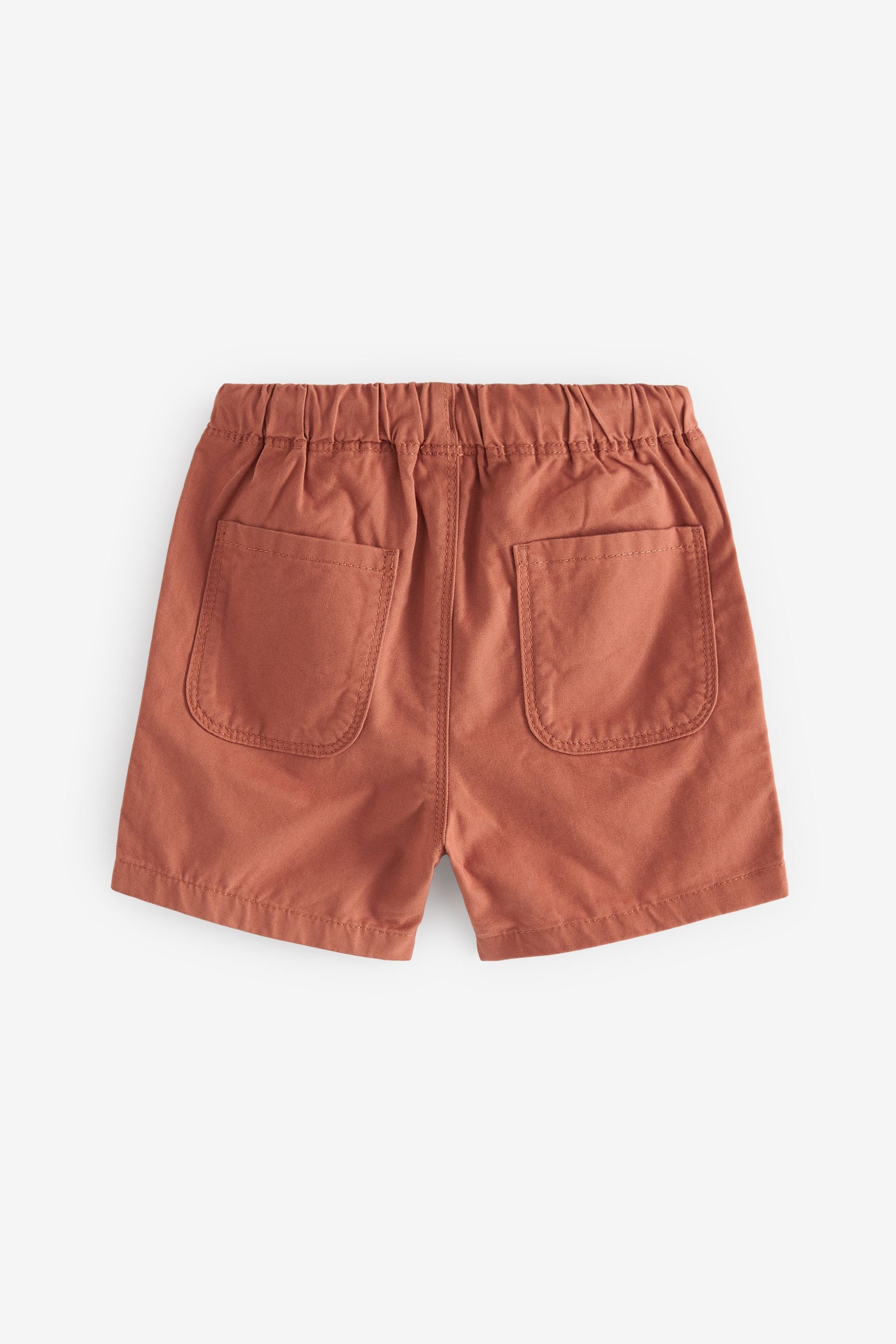 Tan Brown/Rust Brown/Ochre Yellow Pull-On Shorts 3 Pack (3mths-7yrs)