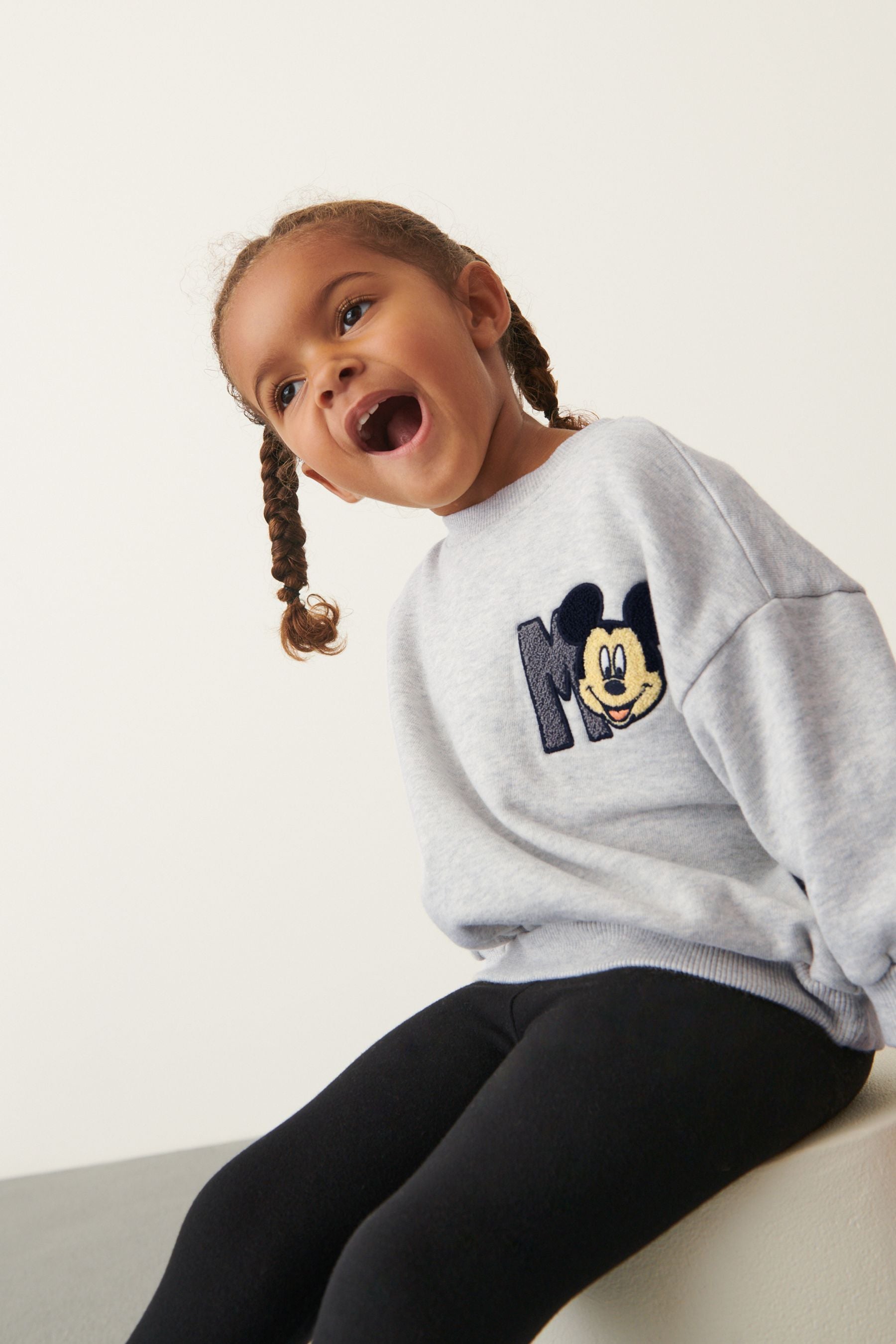 Grey Mickey Mouse Sweatshirt (3mths-7yrs)