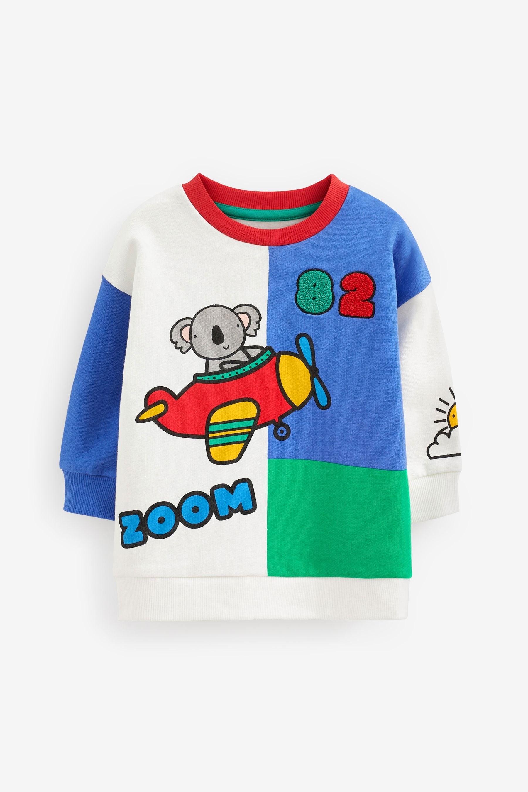 Multi Colour Colourblock Crew Neck (3mths-7yrs)