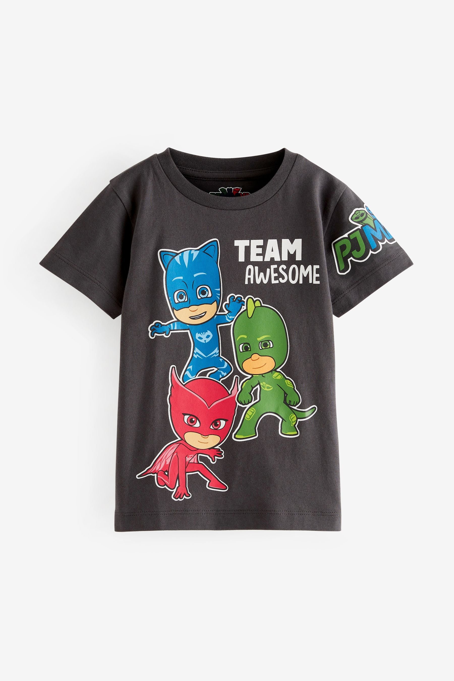 Charcoal Grey PJ Masks Short Sleeve License T-Shirt (9mths-8yrs)