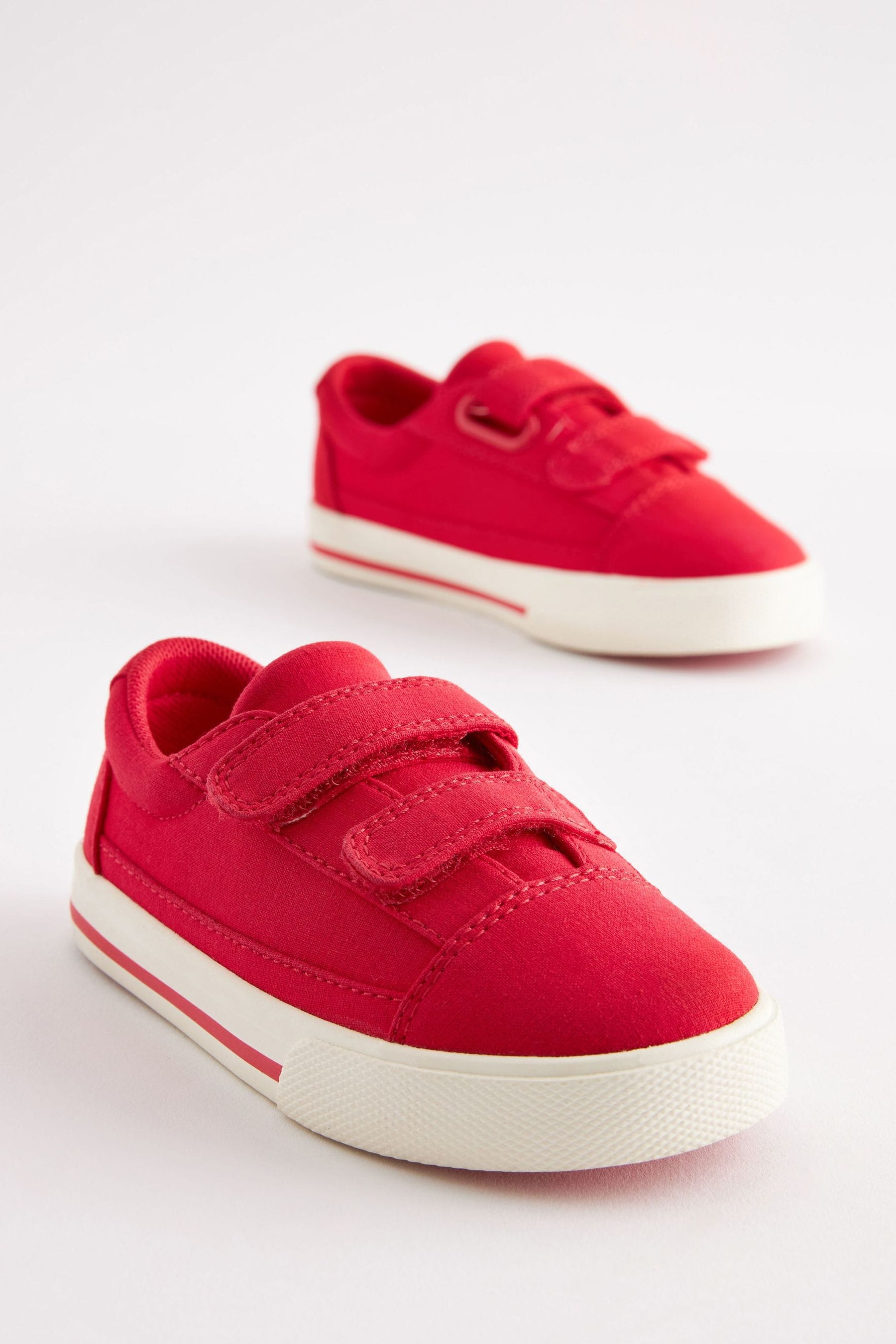 Red Strap Touch Fastening Shoes