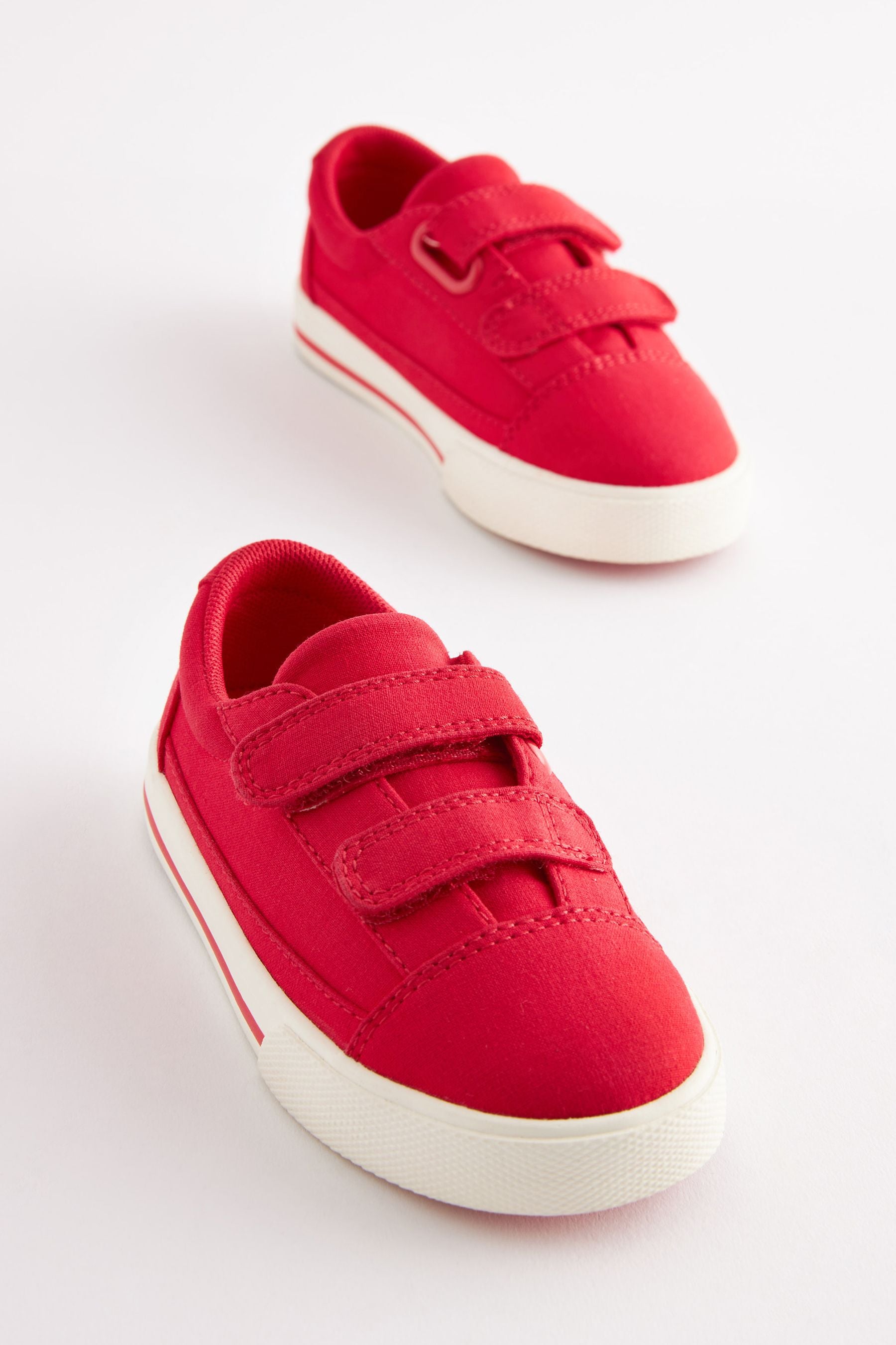 Red Strap Touch Fastening Shoes