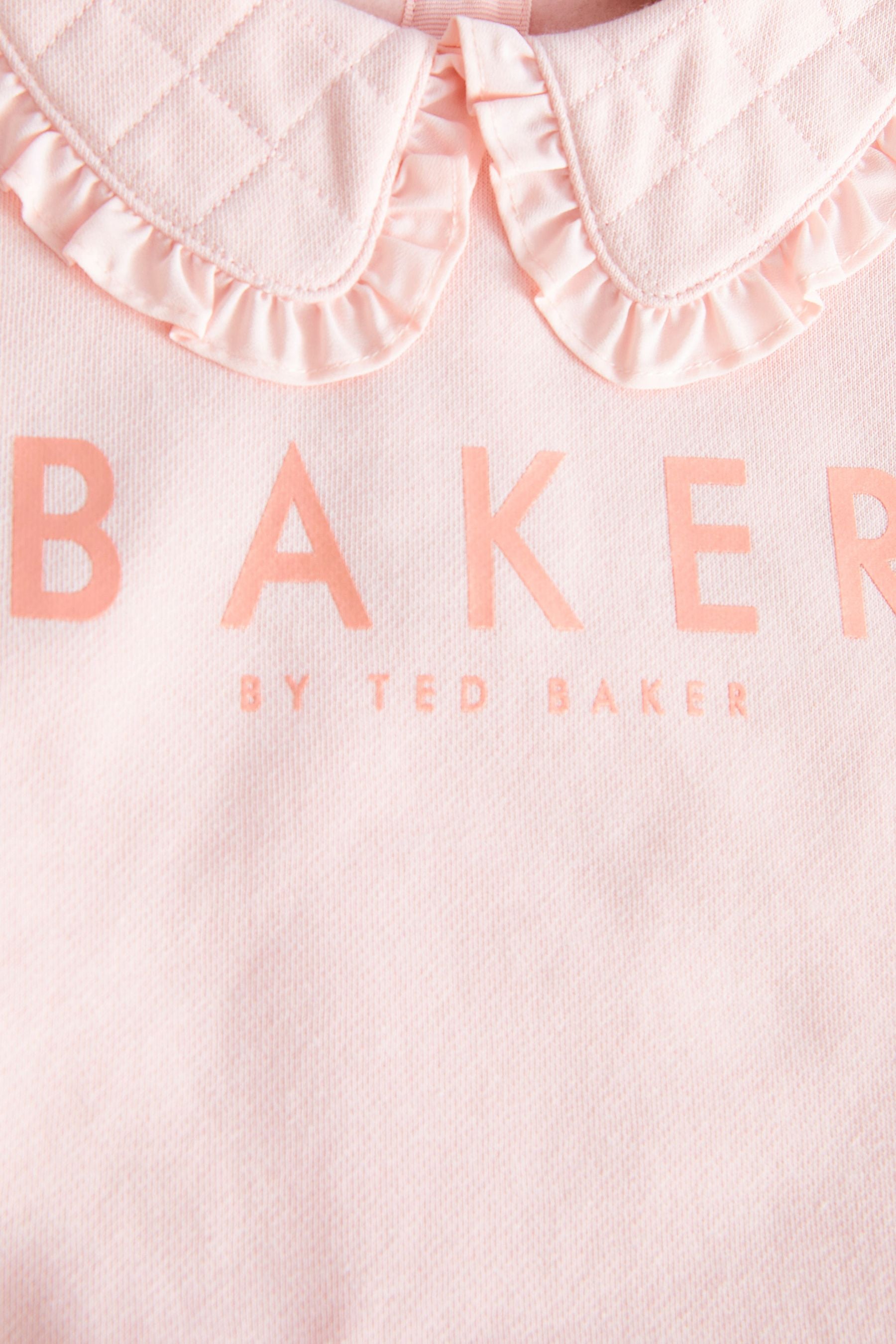 Pink Baker by Ted Baker (0-6yrs) Pink Leggings and Collar Sweater Set