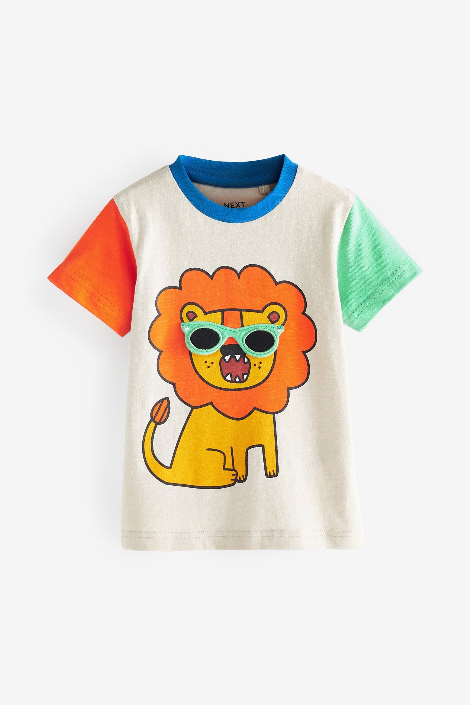 Multi Lion Short Sleeve Character T-Shirt (3mths-7yrs)