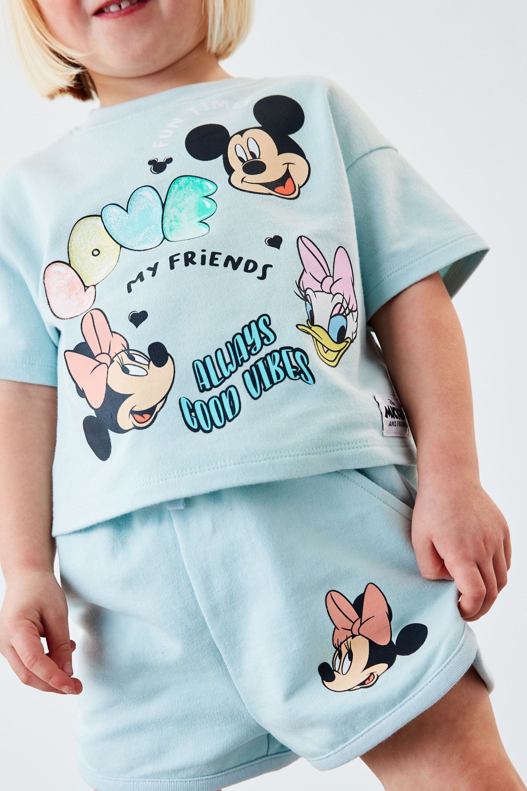 Blue Mickey & Friends Disney Short Co-ord (3mths-7yrs)