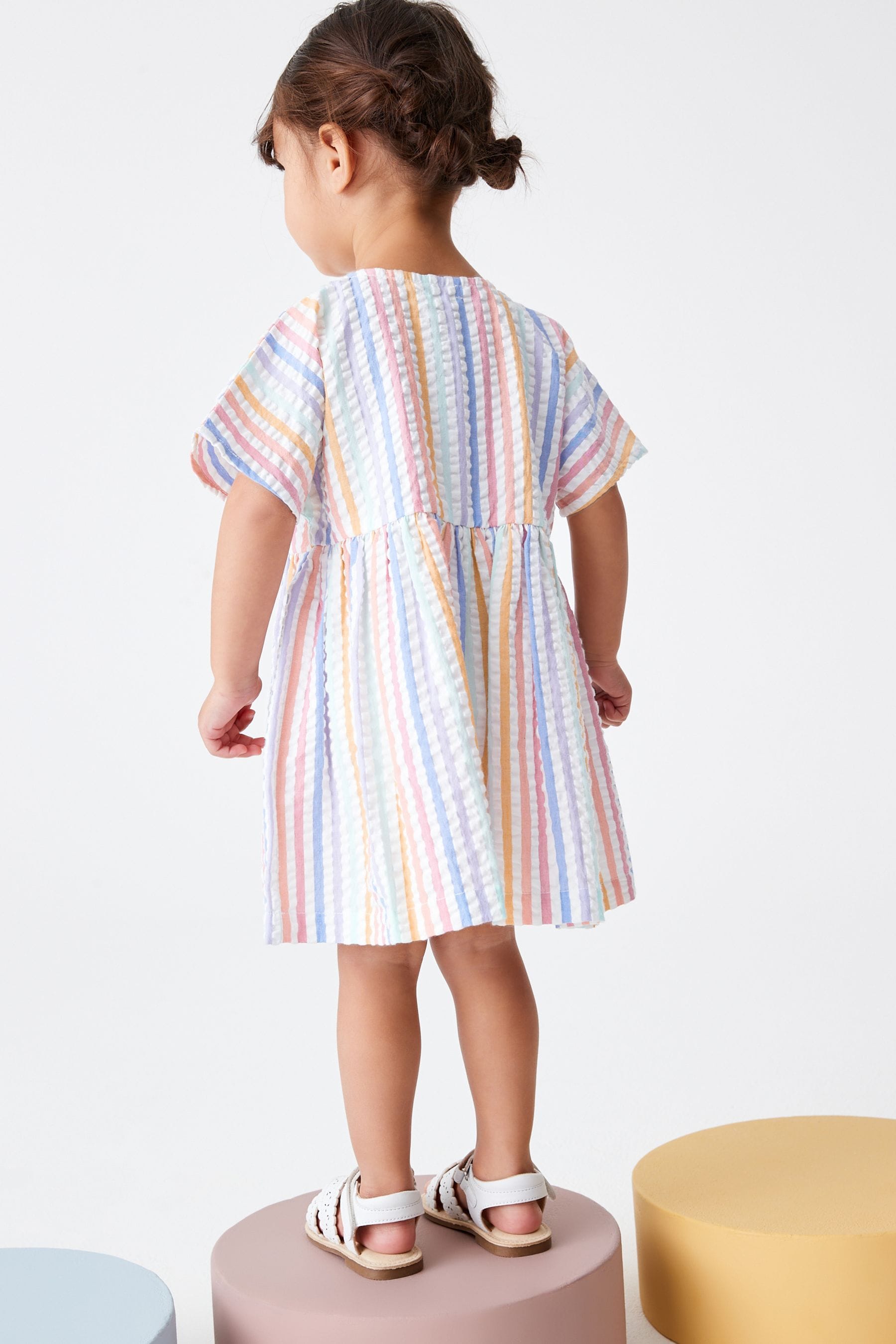 Rainbow Stripe Relaxed Dress (3mths-7yrs)