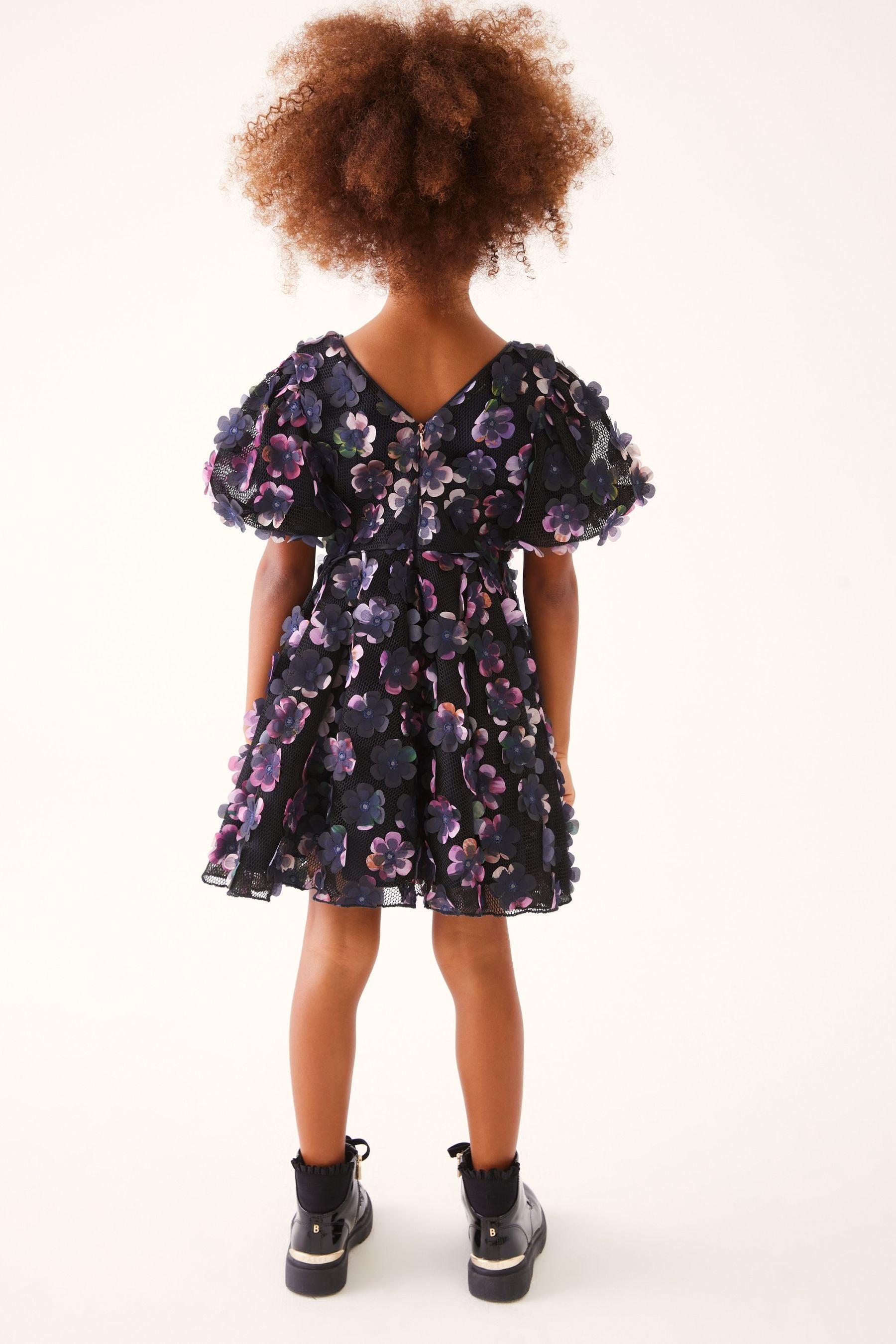 Navy Baker by Ted Baker 3D Flower Dress