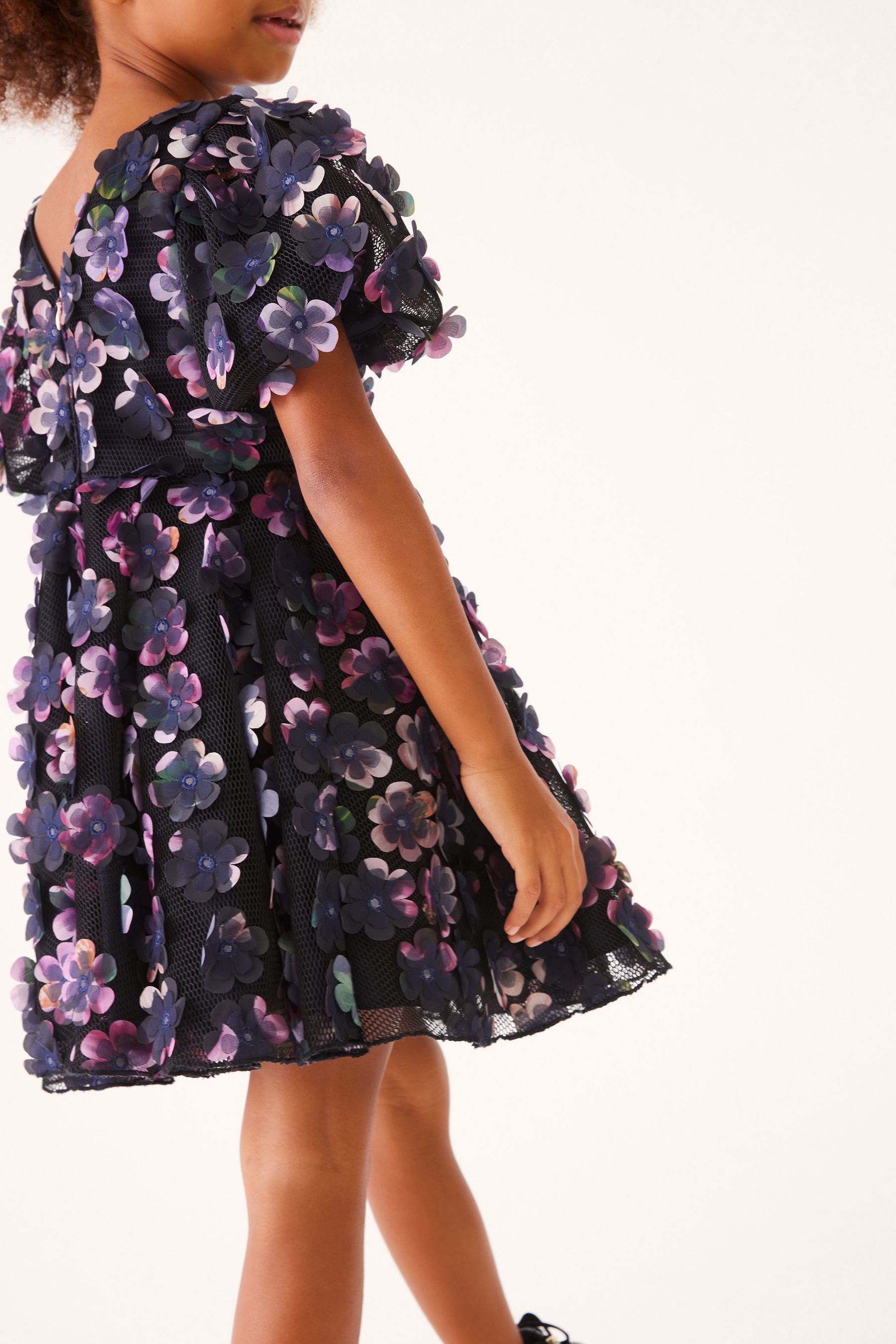 Navy Baker by Ted Baker 3D Flower Dress