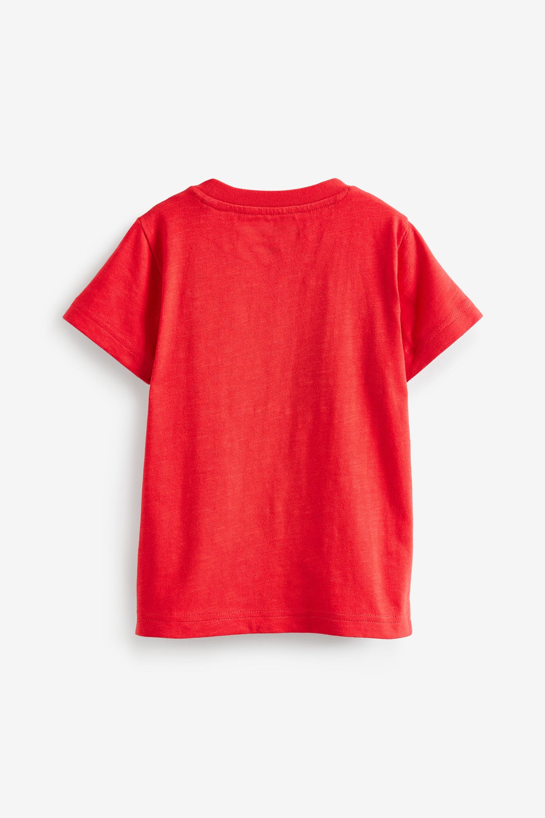 Red Train Short Sleeve Appliqu T-Shirt (3mths-7yr