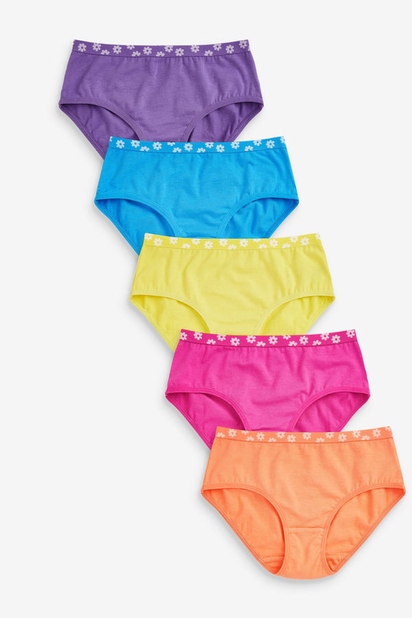 Multi Bright Rainbow Briefs 5 Pack (1.5-16yrs)