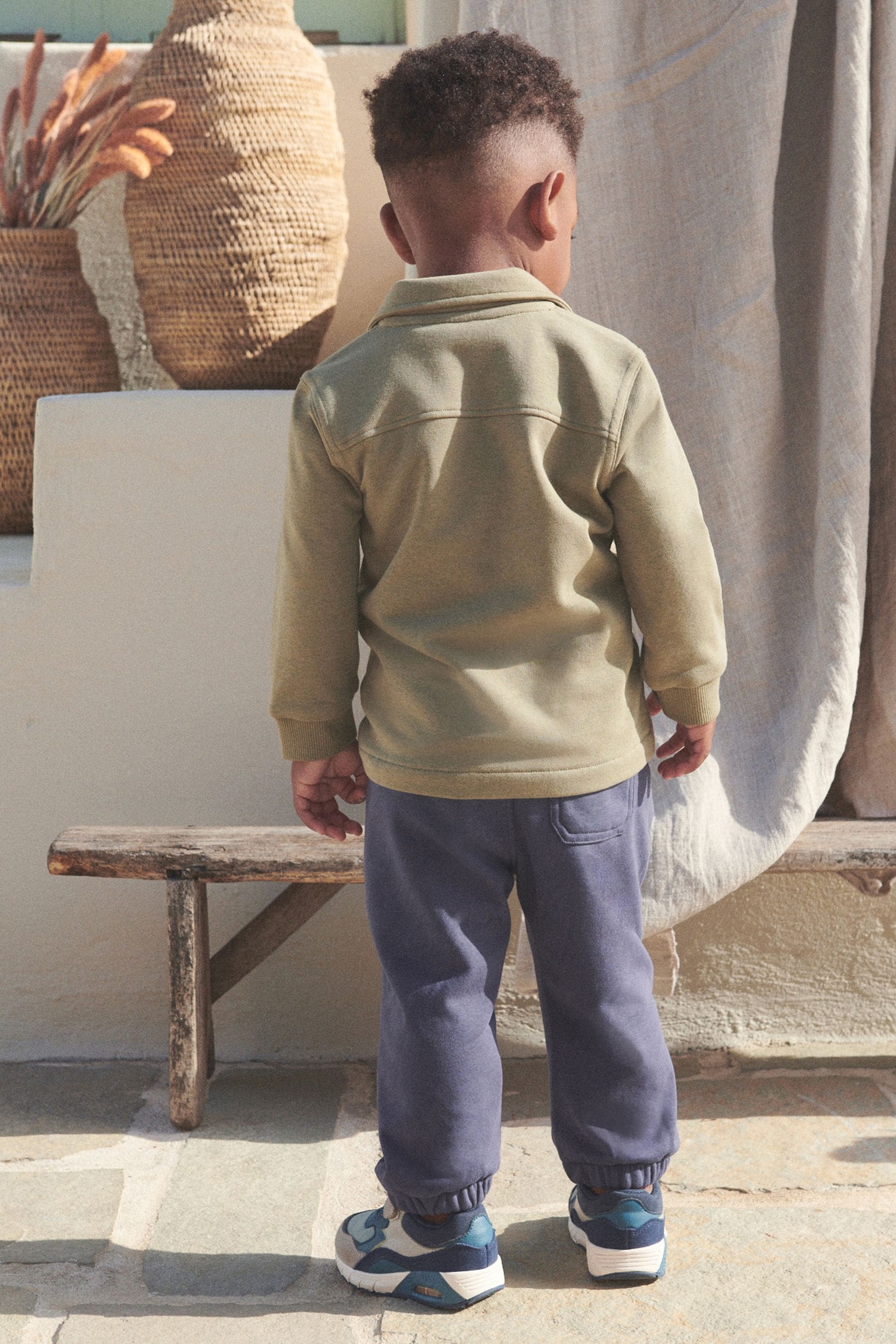 Green/Navy Blue Jersey Shirt and Jogger Set (3mths-7yrs)