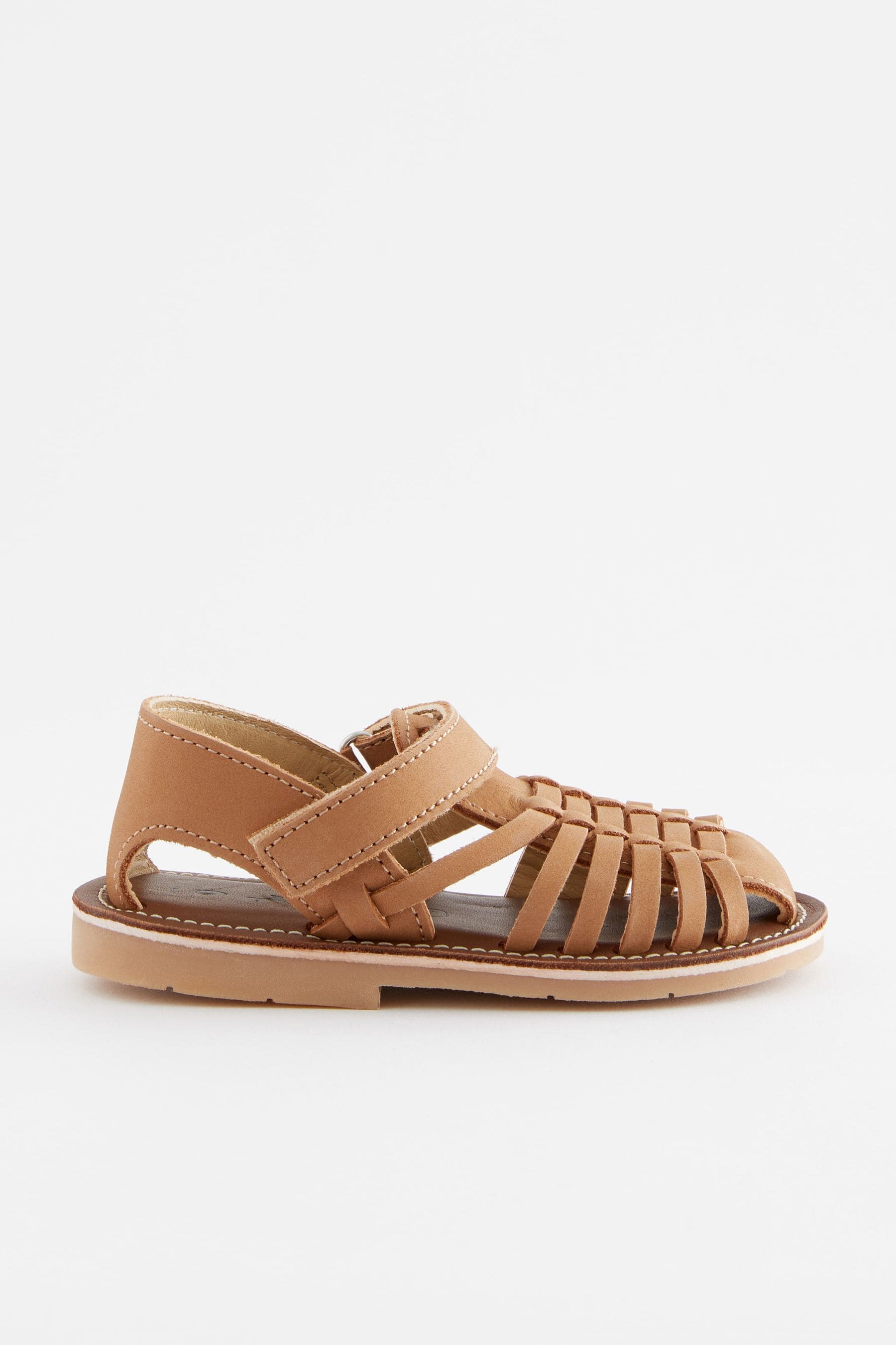 Tan Brown Leather Sandals