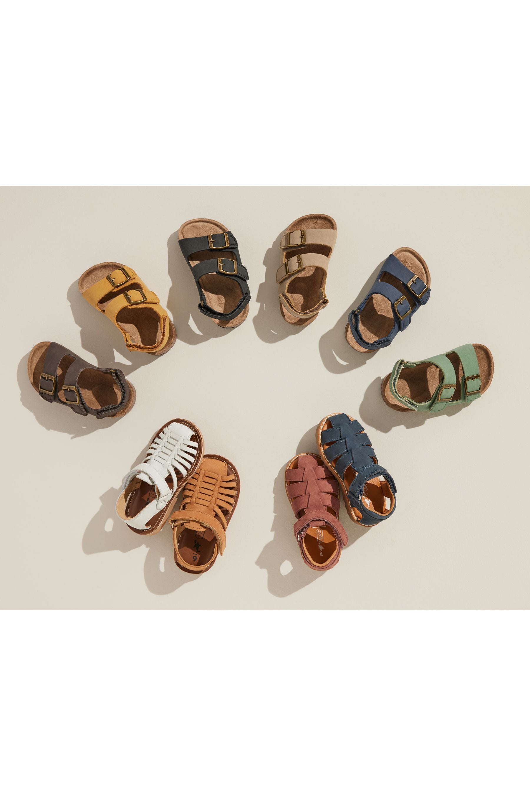 Tan Brown Leather Sandals