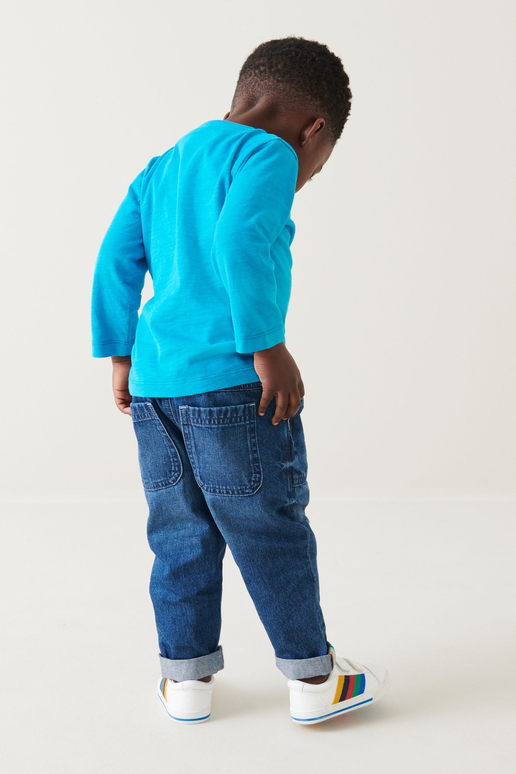 Mid Blue Denim Train Character Pull-On Jeans (3mths-7yrs)