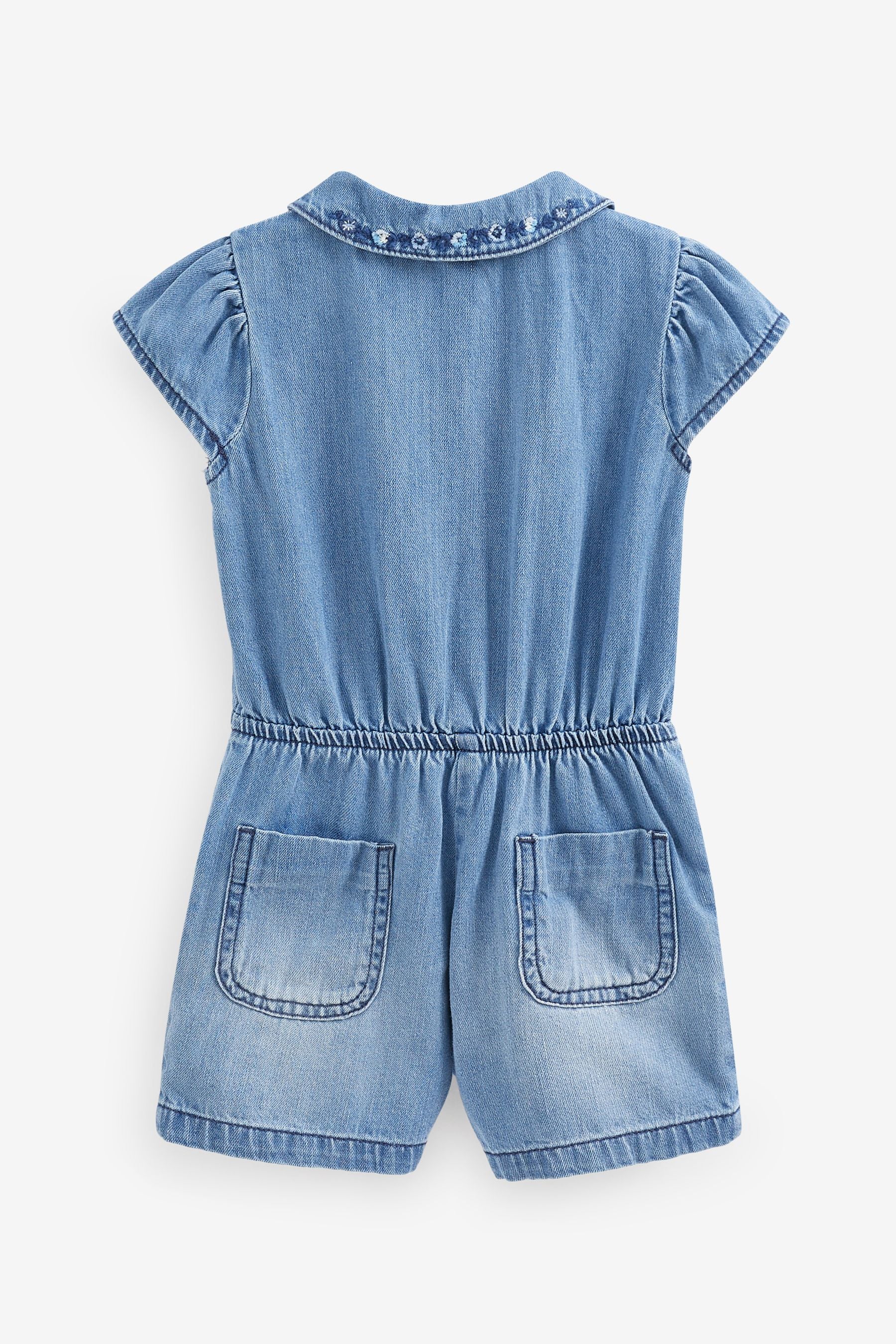 Denim Collar Playsuit (3mths-7yrs)