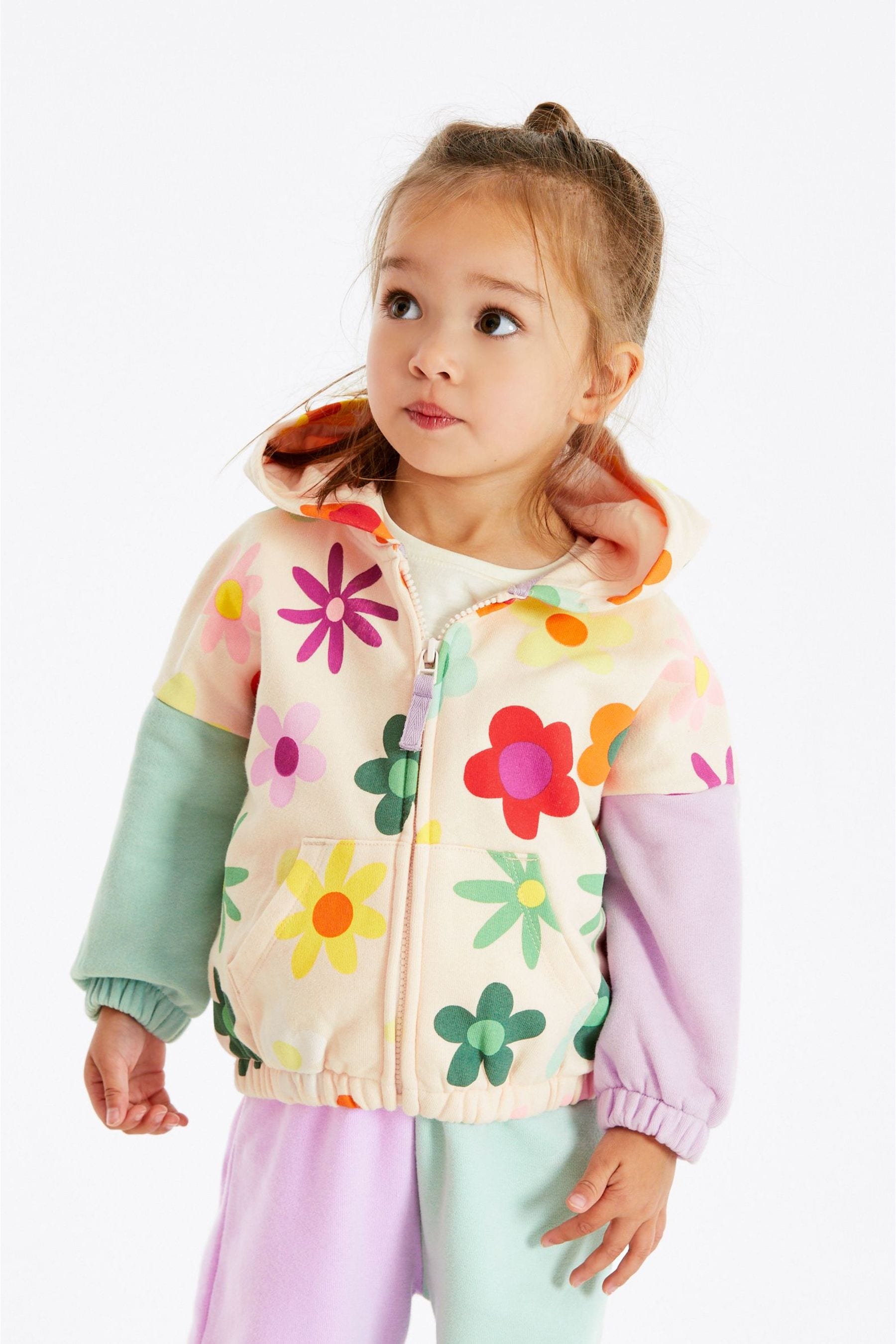 Multicolour Zip Through Hoodie (3mths-7yrs)