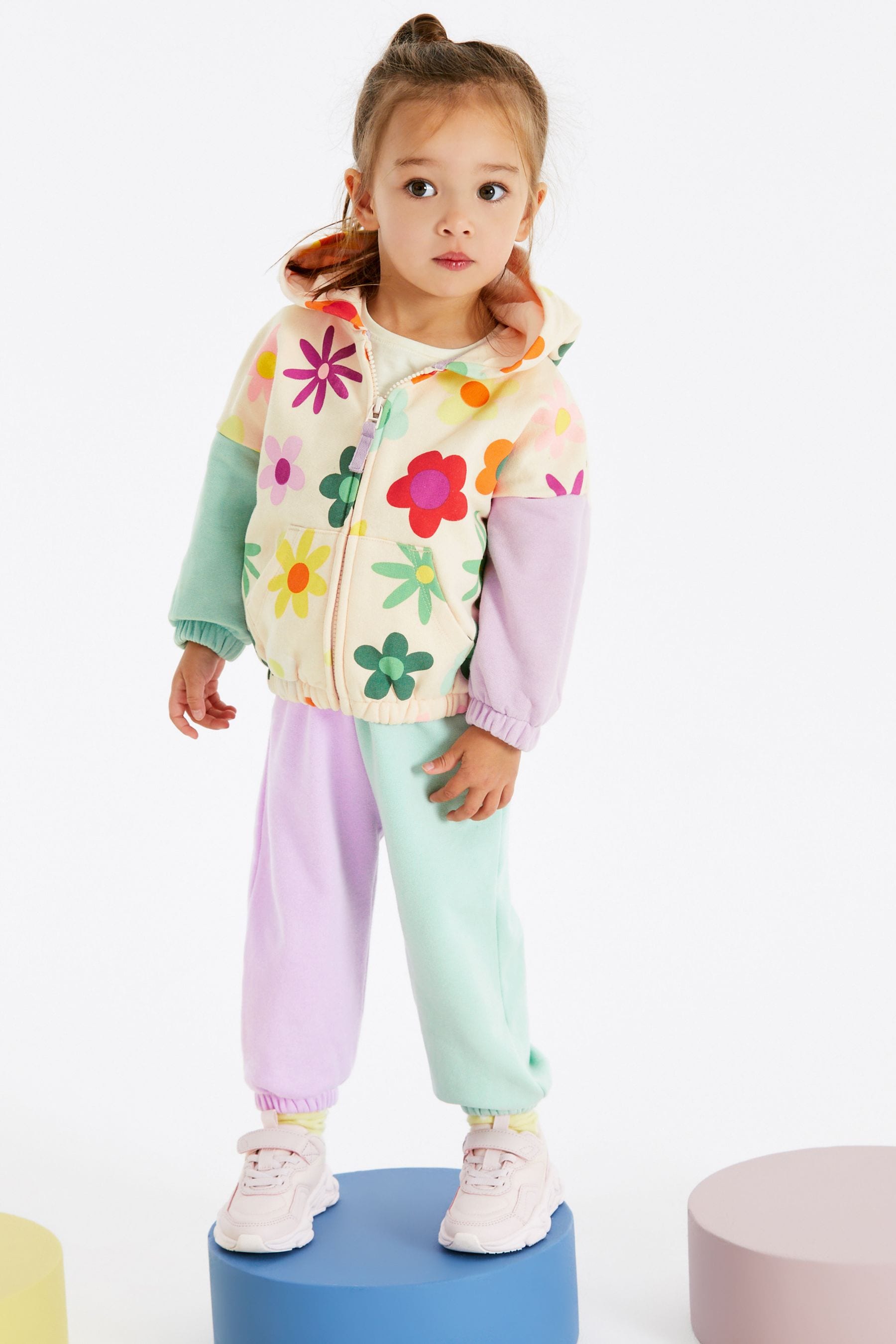 Multicolour Zip Through Hoodie (3mths-7yrs)