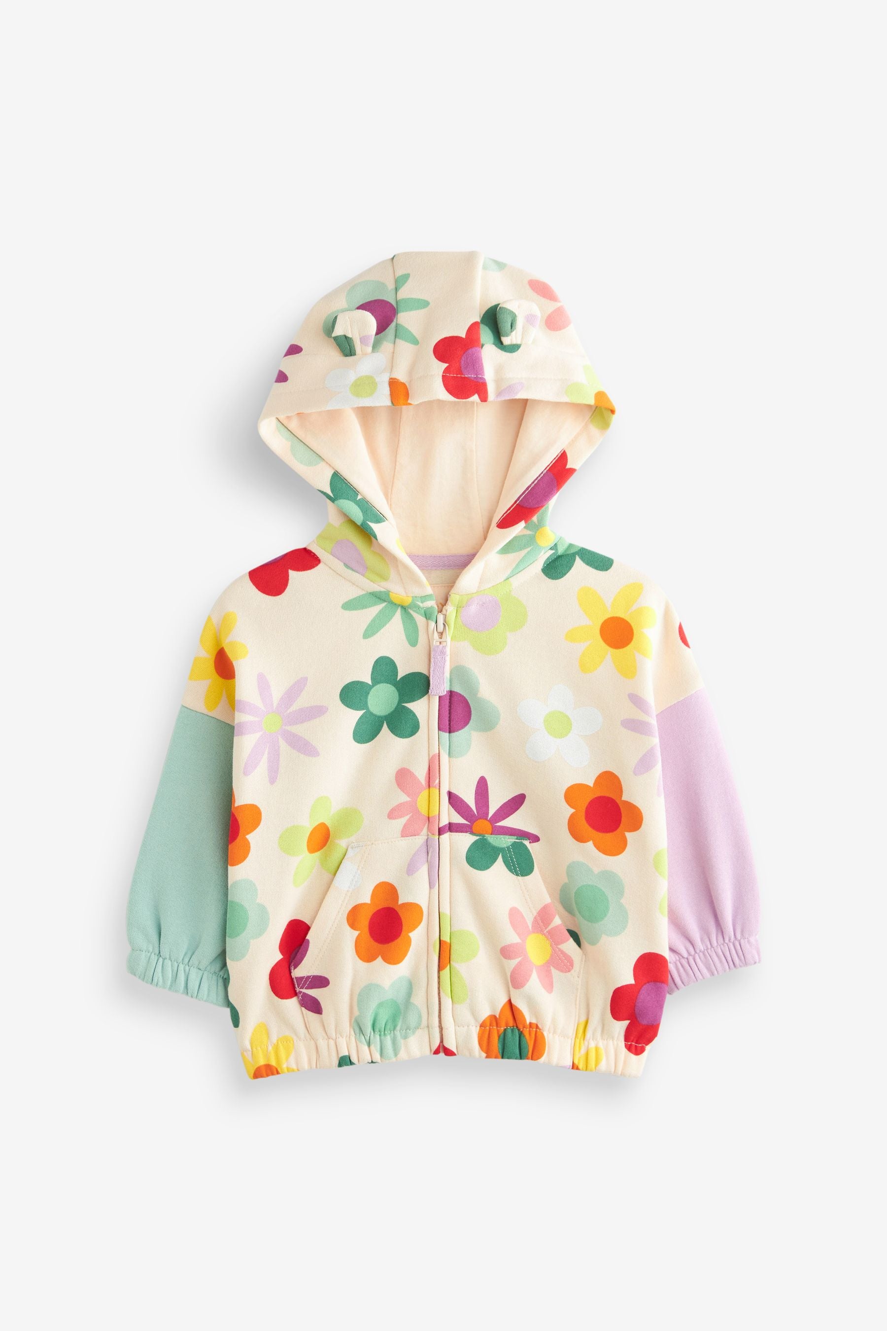 Multicolour Zip Through Hoodie (3mths-7yrs)