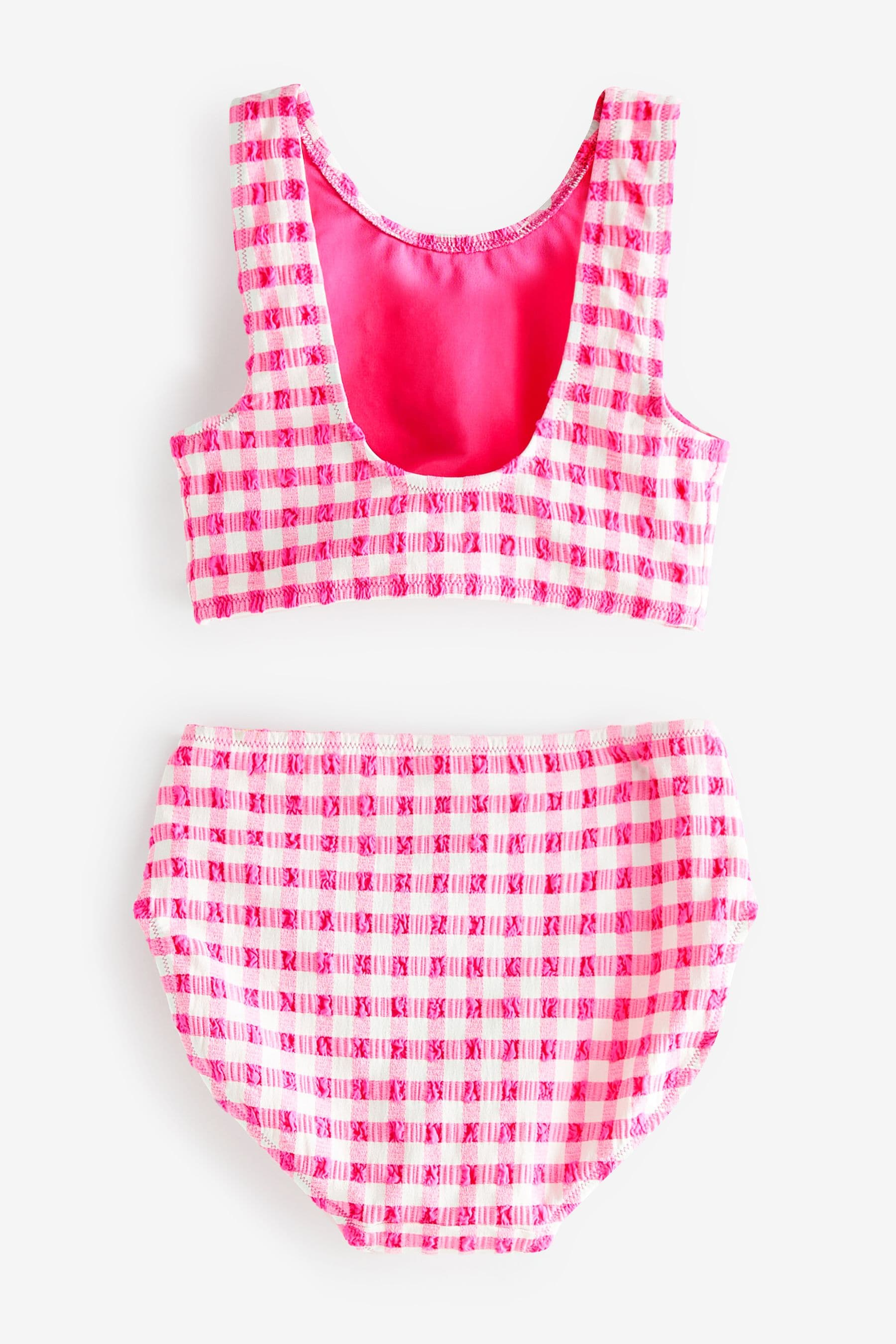 Pink/White Gingham Bikini (3-16yrs)