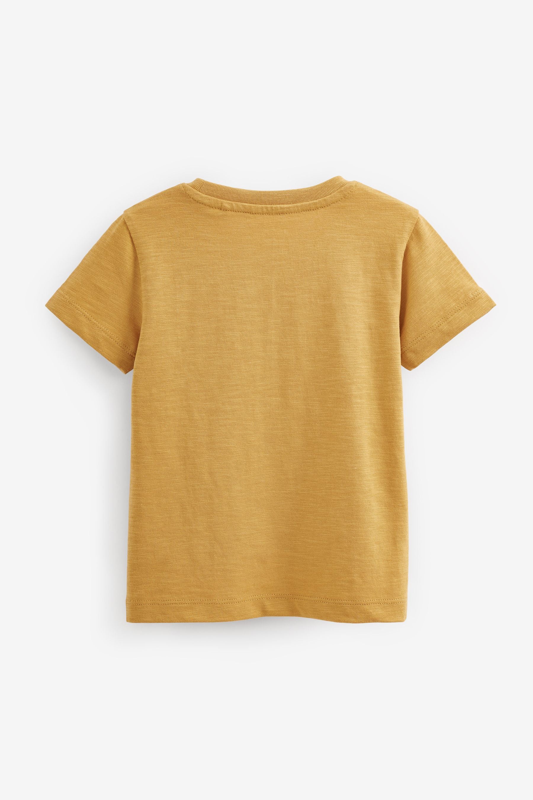 Ochre Yellow Short Sleeve Plain T-Shirt (3mths-7yrs)